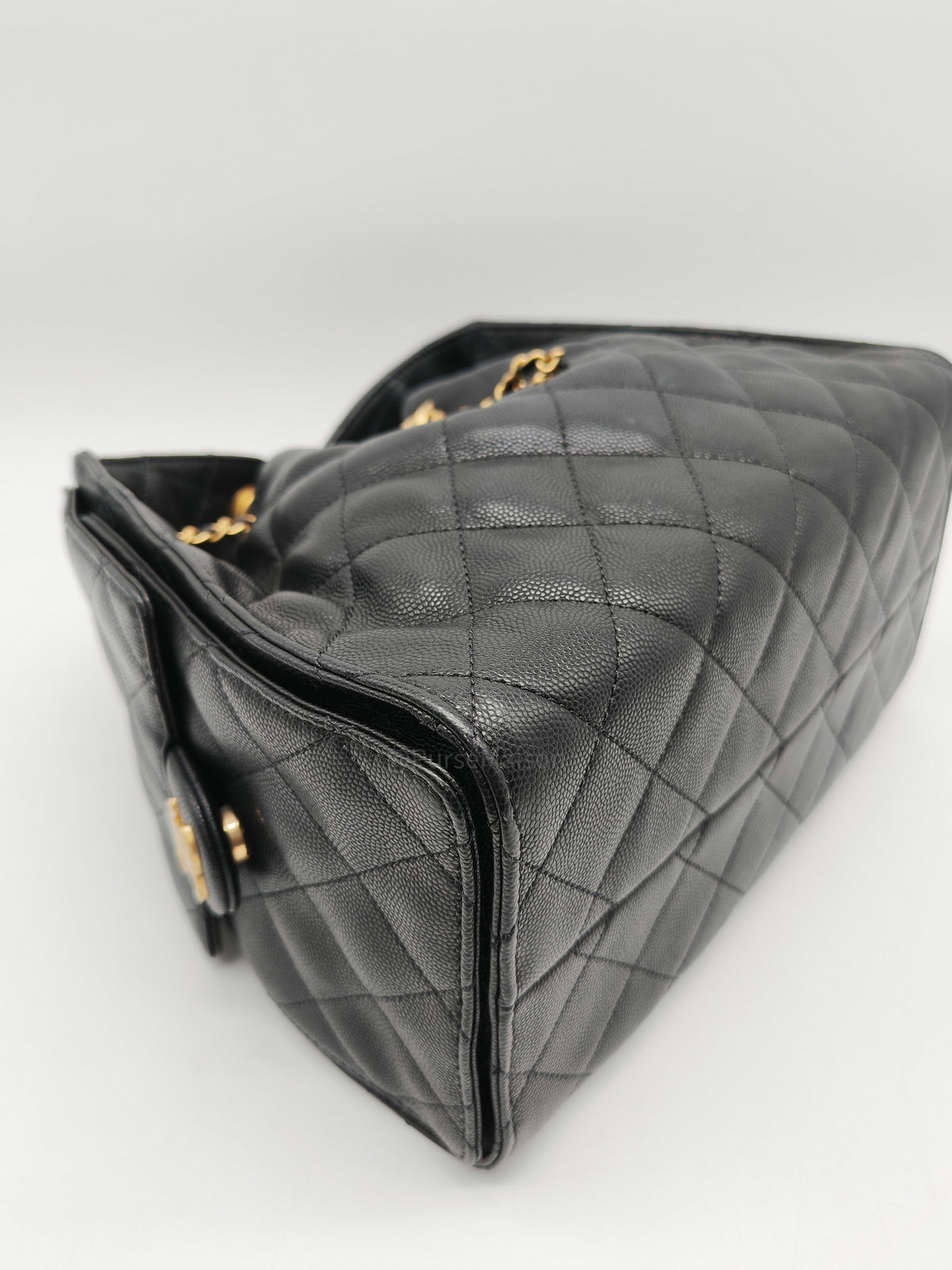 Chanel 25 Bag Small in Black Caviar Leather GHW Microchip K6-1H