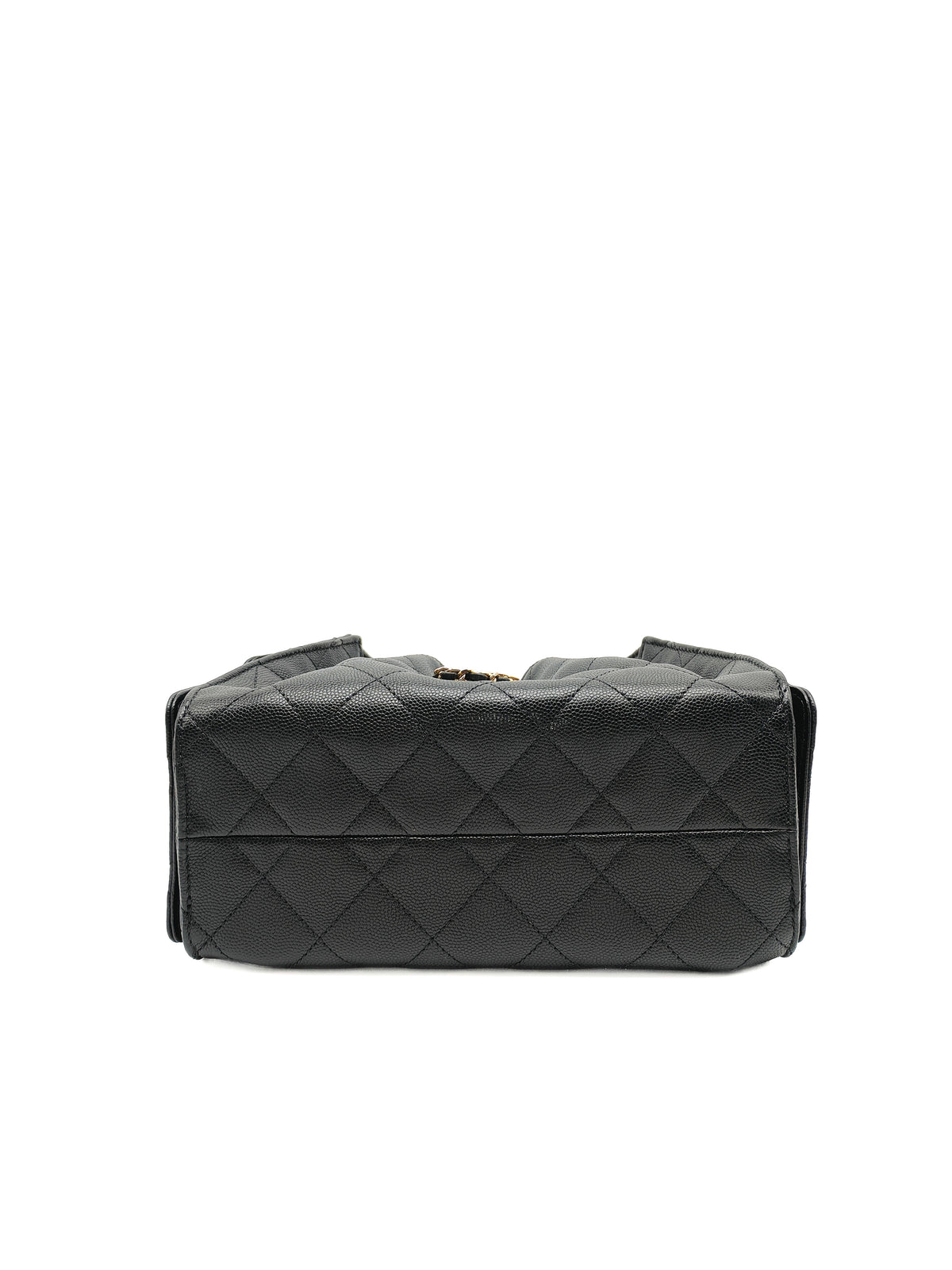Chanel 25 Mini in Black Caviar Leather Shiny Gold Hardware Microchip (C5****81)