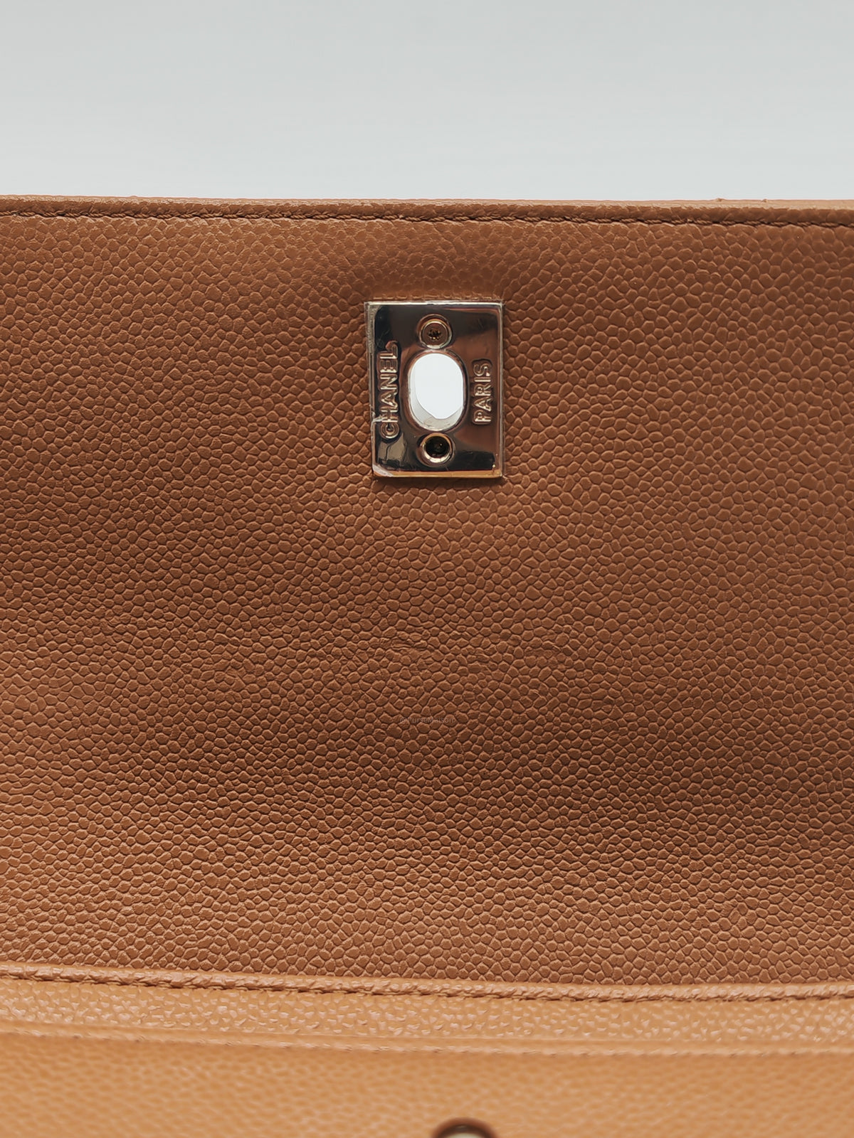 Chanel Business Affinity Small in Caramel Caviar Leather Light Gold Hardware (Series 30)