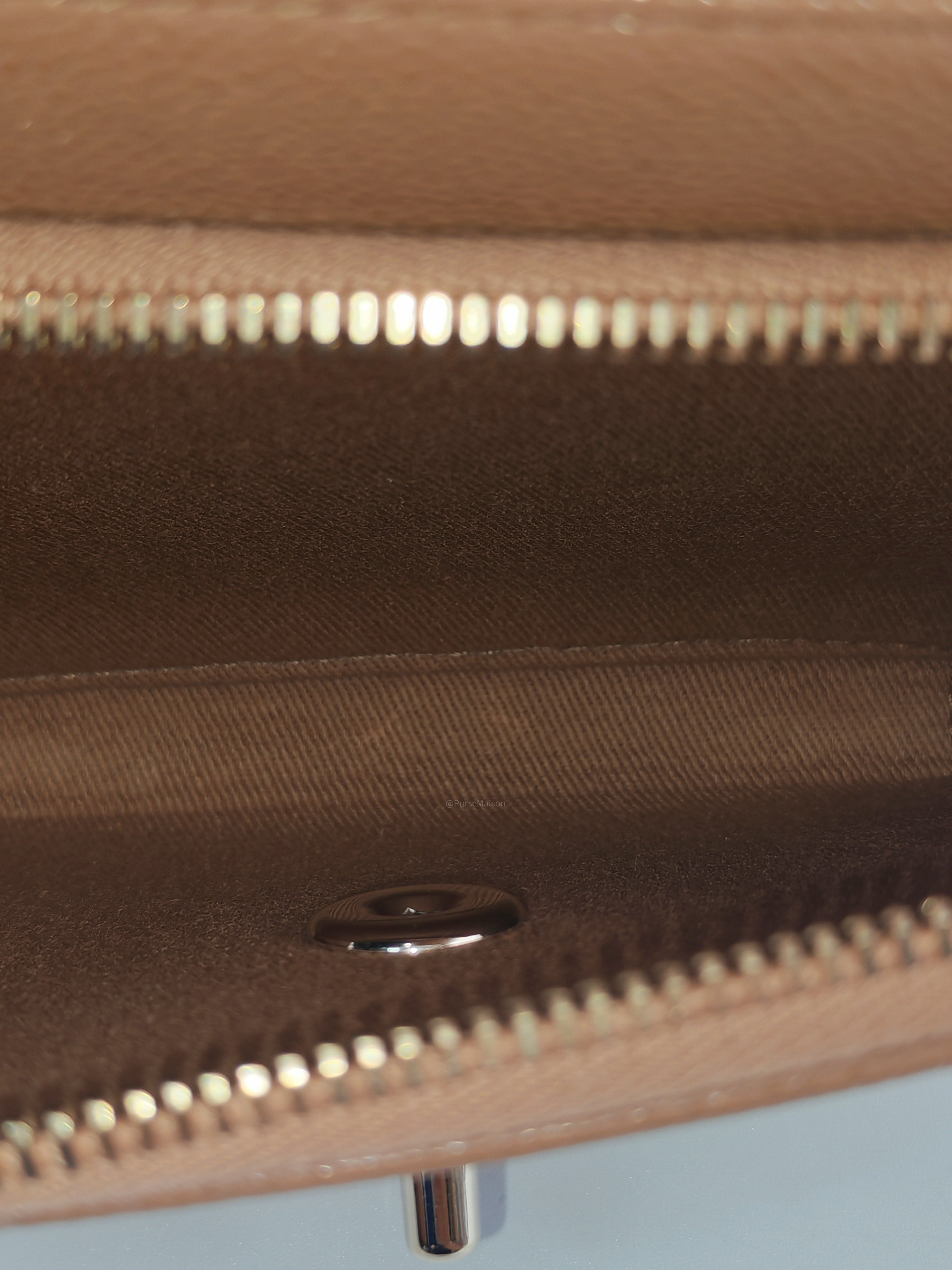 Chanel Business Affinity Small in Caramel Caviar Leather Light Gold Hardware (Series 30)