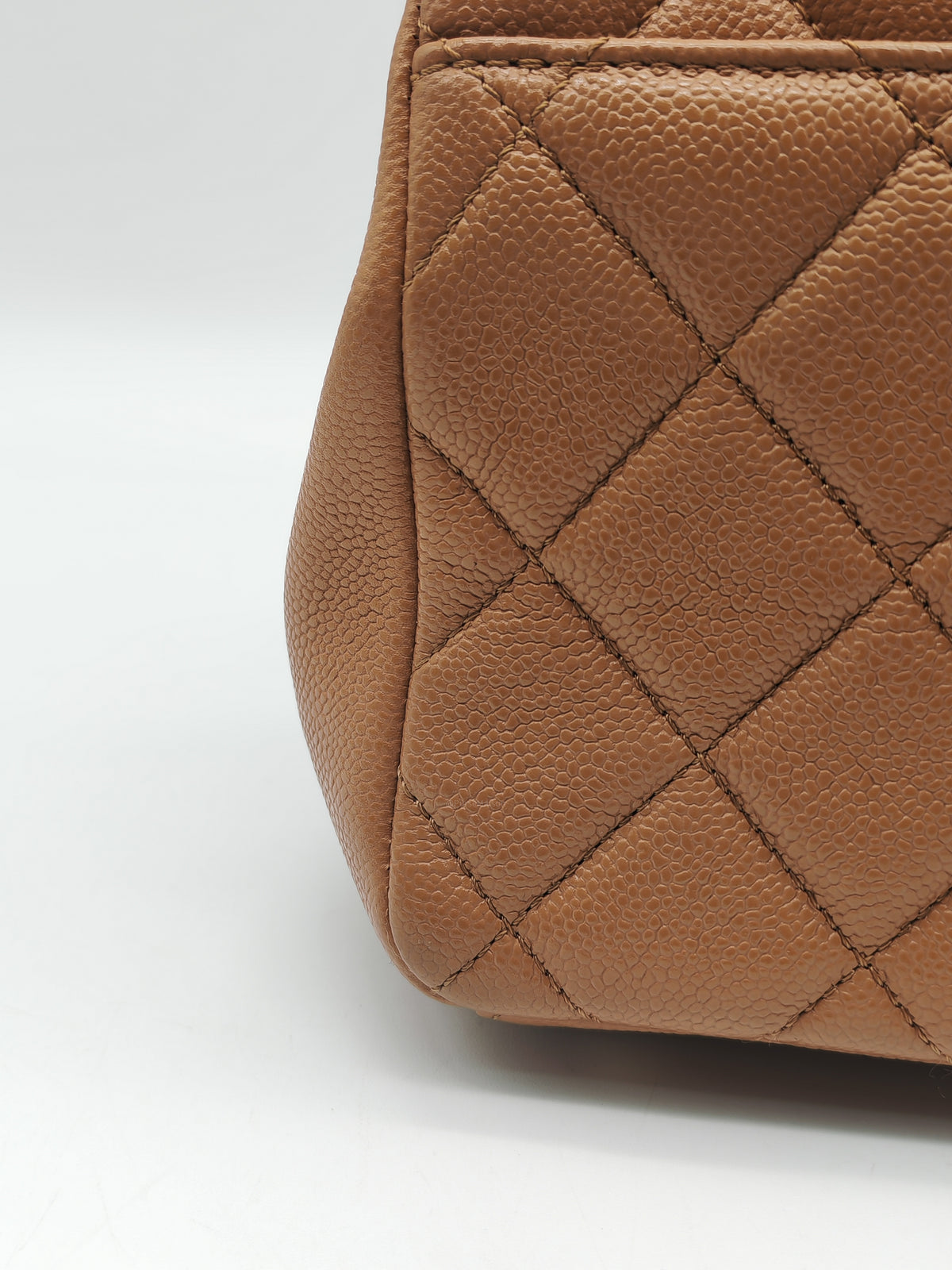 Chanel Business Affinity Small in Caramel Caviar Leather Light Gold Hardware (Series 30)