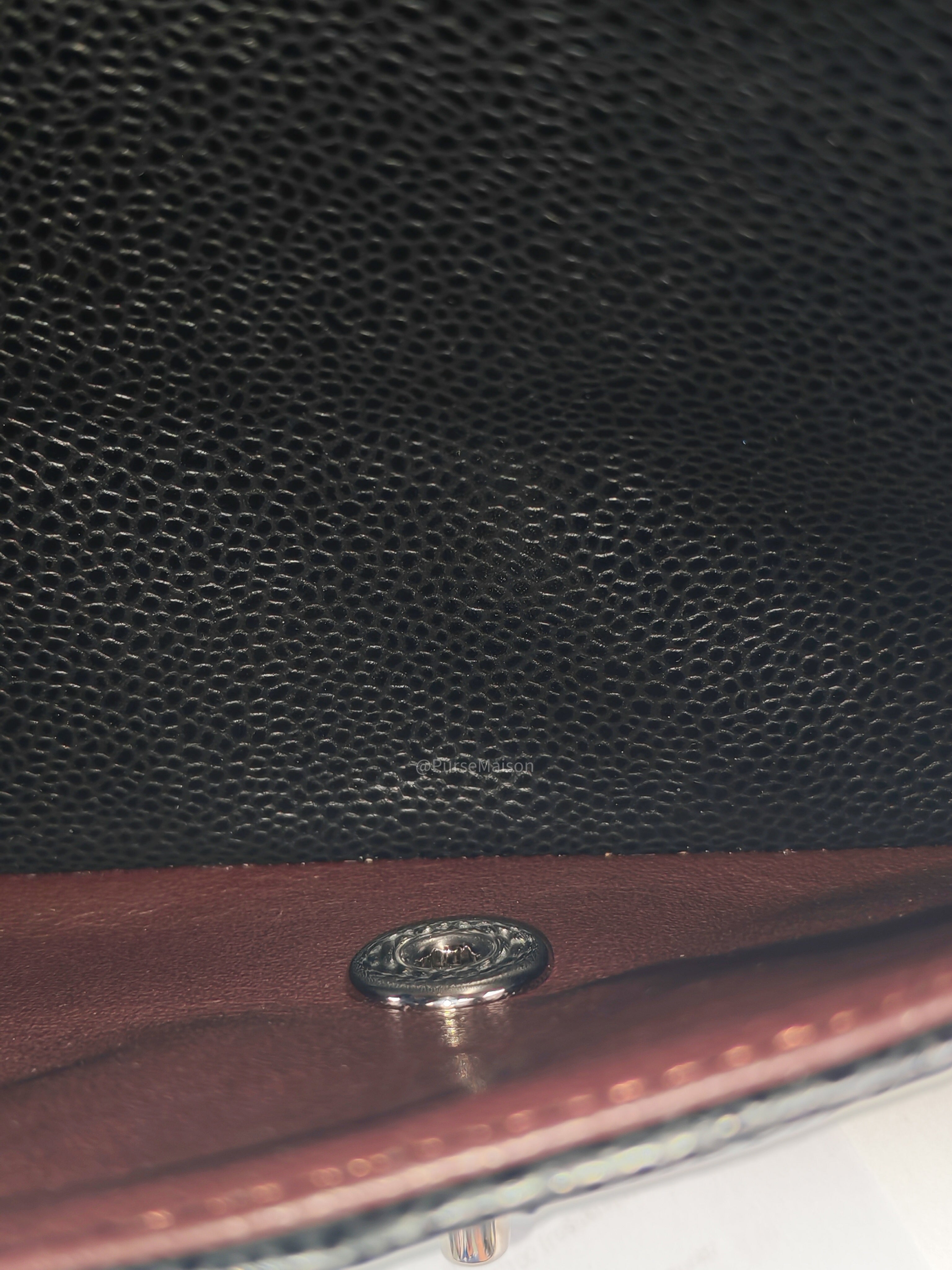 Chanel Classic Double Flap Medium in Black Caviar Leather Silver Hardware (Series 30)