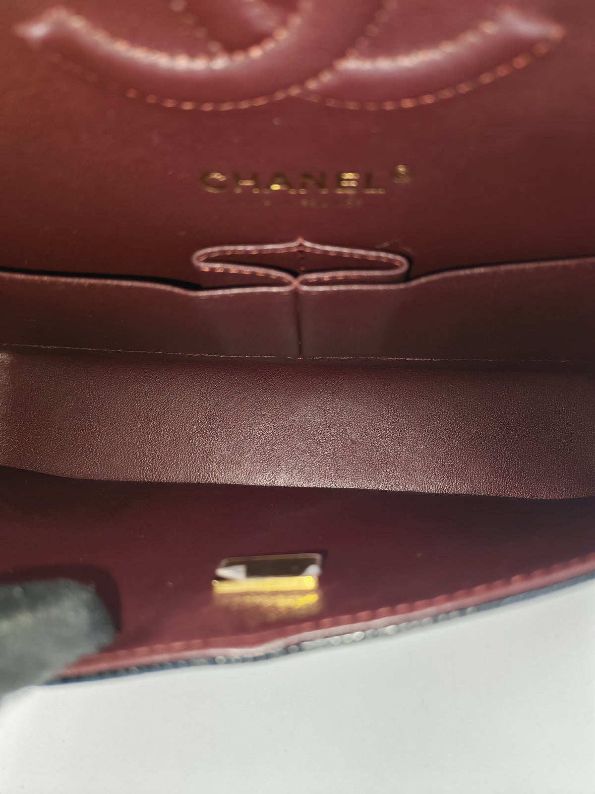 Chanel Classic Double Flap Medium in Black Caviar Leather Gold Hardware (H3****JO)