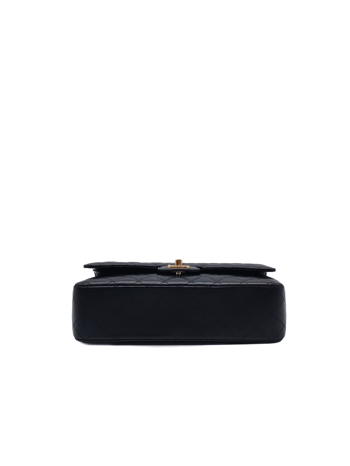 Chanel Classic Double Flap Medium in Black Caviar Leather Gold Hardware (H3****JO)