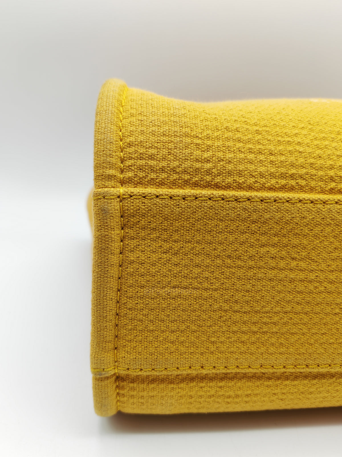 Chanel Deauville Tote Bag in Vibrant Yellow Mixed Fibers and Light Gold Hardware Microchip | Purse Maison Luxury Bags Shop