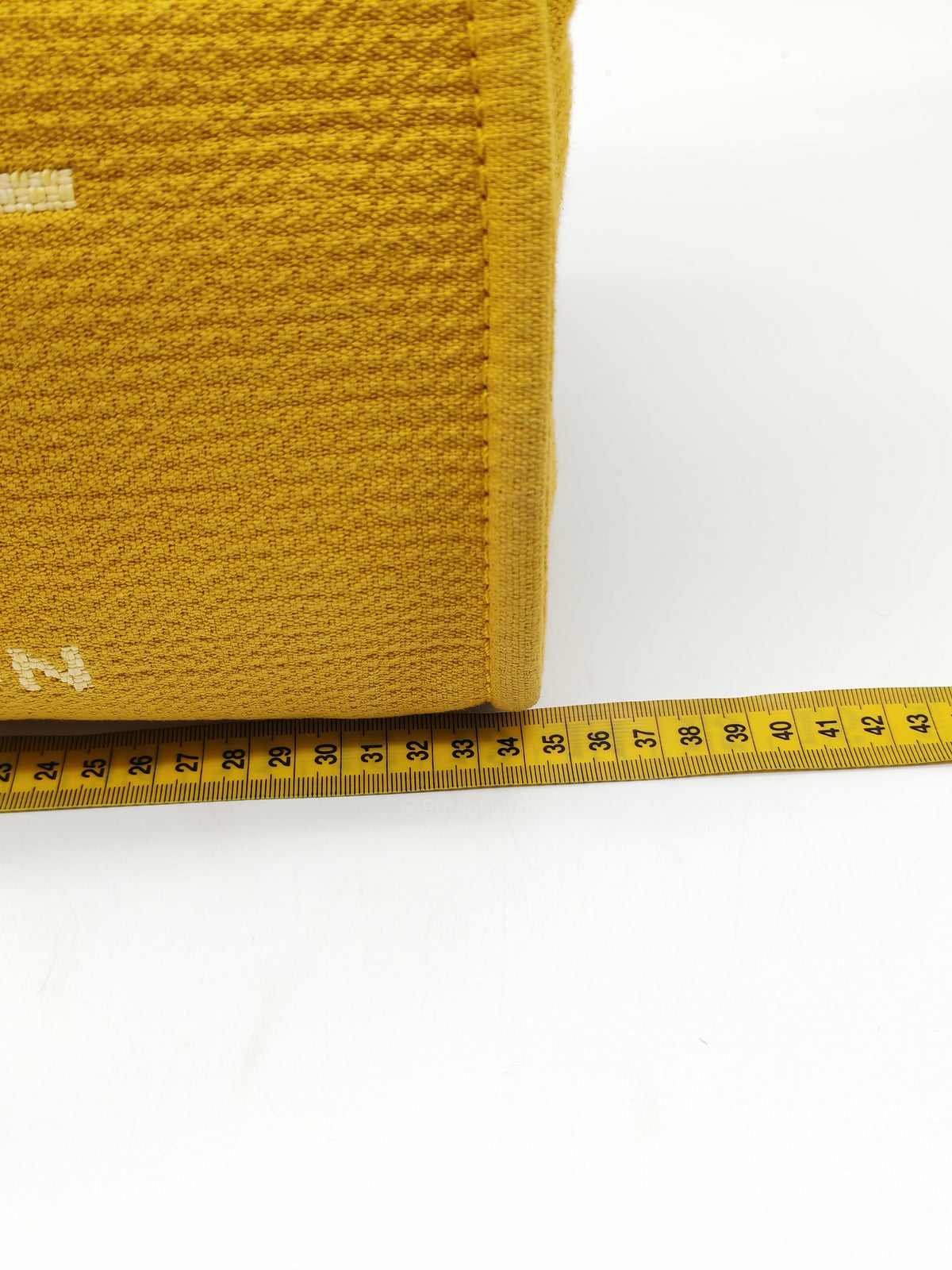 Chanel Deauville Tote Bag in Vibrant Yellow Mixed Fibers and Light Gold Hardware Microchip | Purse Maison Luxury Bags Shop
