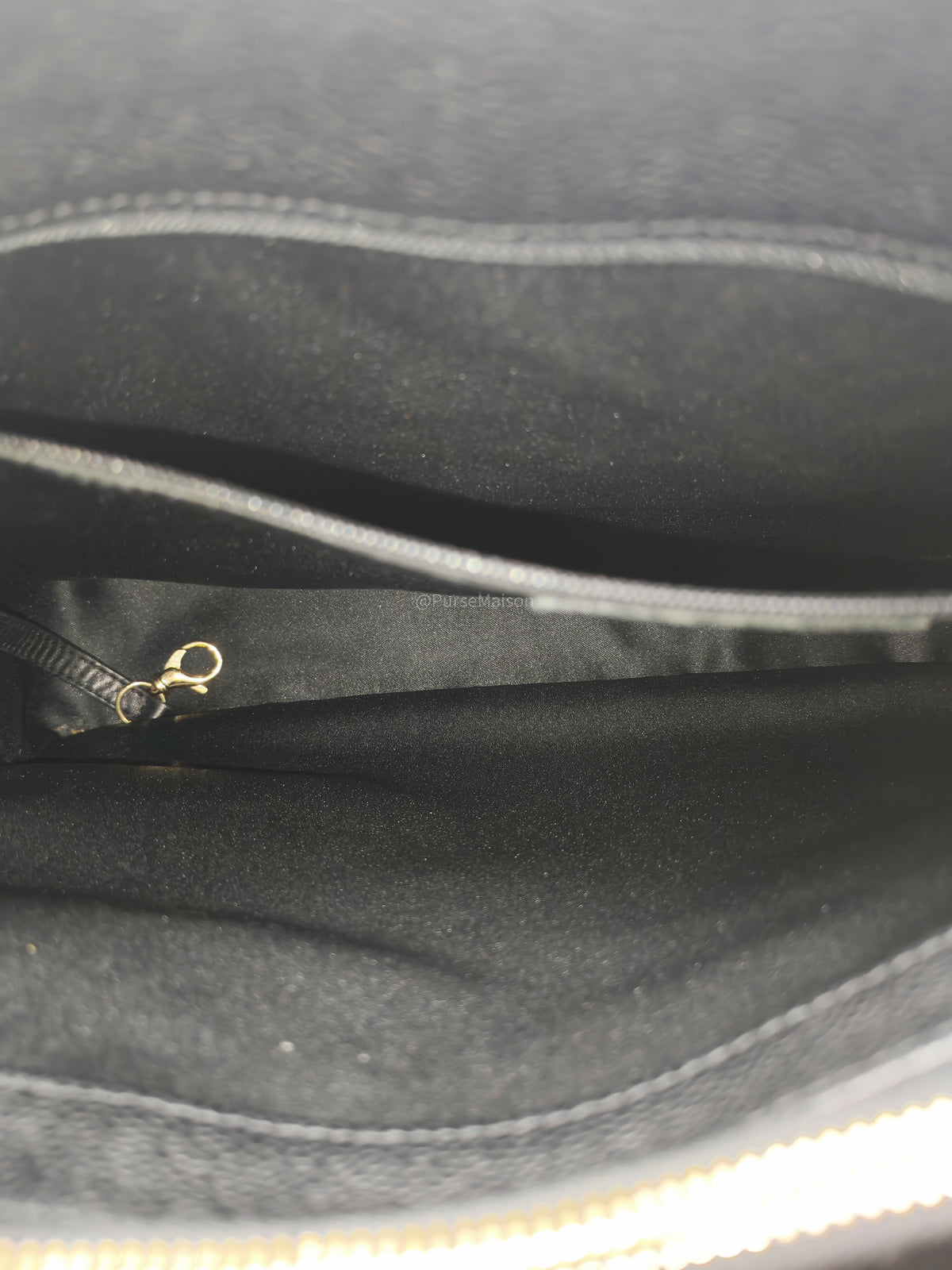 Chanel Grand Shopping Tote (GST) in Black Quilted Caviar Leather and Gold Hardware Series 13