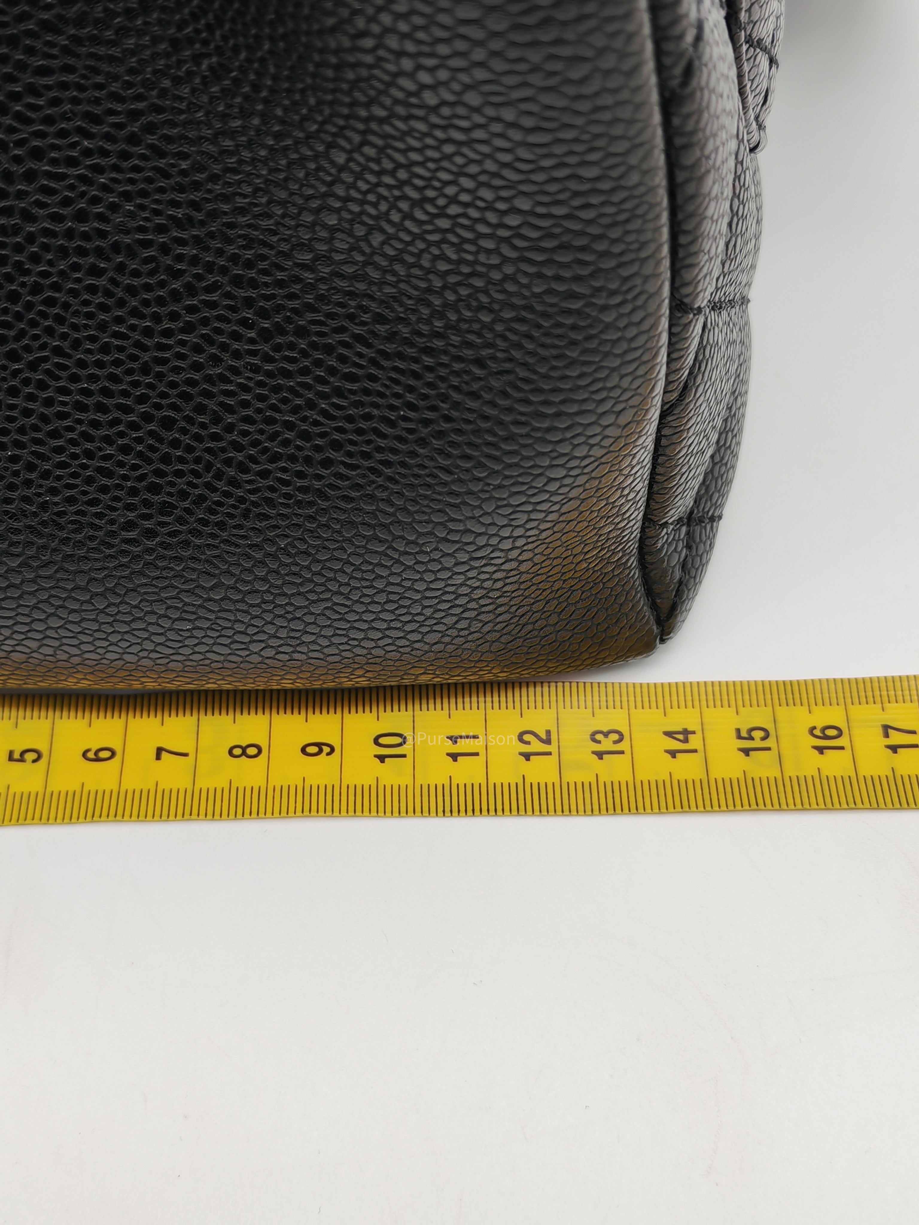 Chanel Grand Shopping Tote Bag (GST) in Black Quilted Caviar Leather Gold Hardware (Series 19****53)