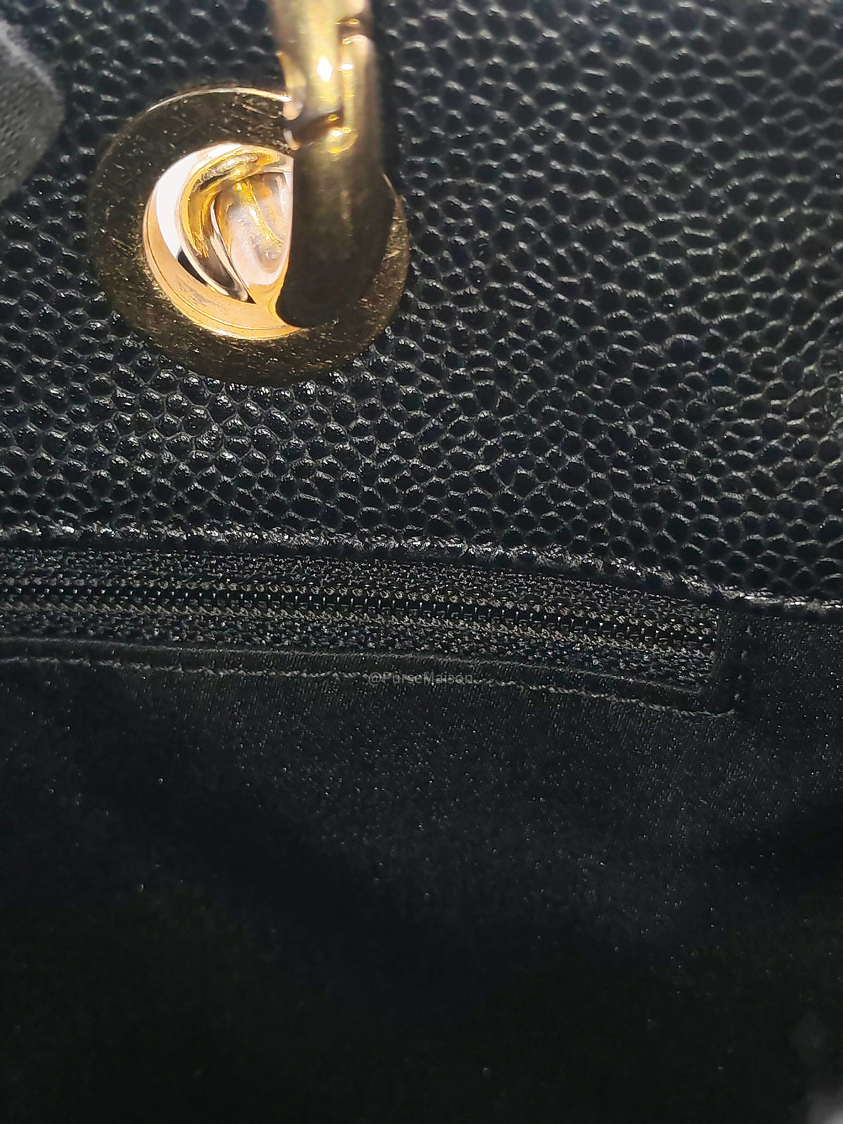 Chanel Grand Shopping Tote Bag (GST) in Black Quilted Caviar Leather Gold Hardware (Series 15***52)