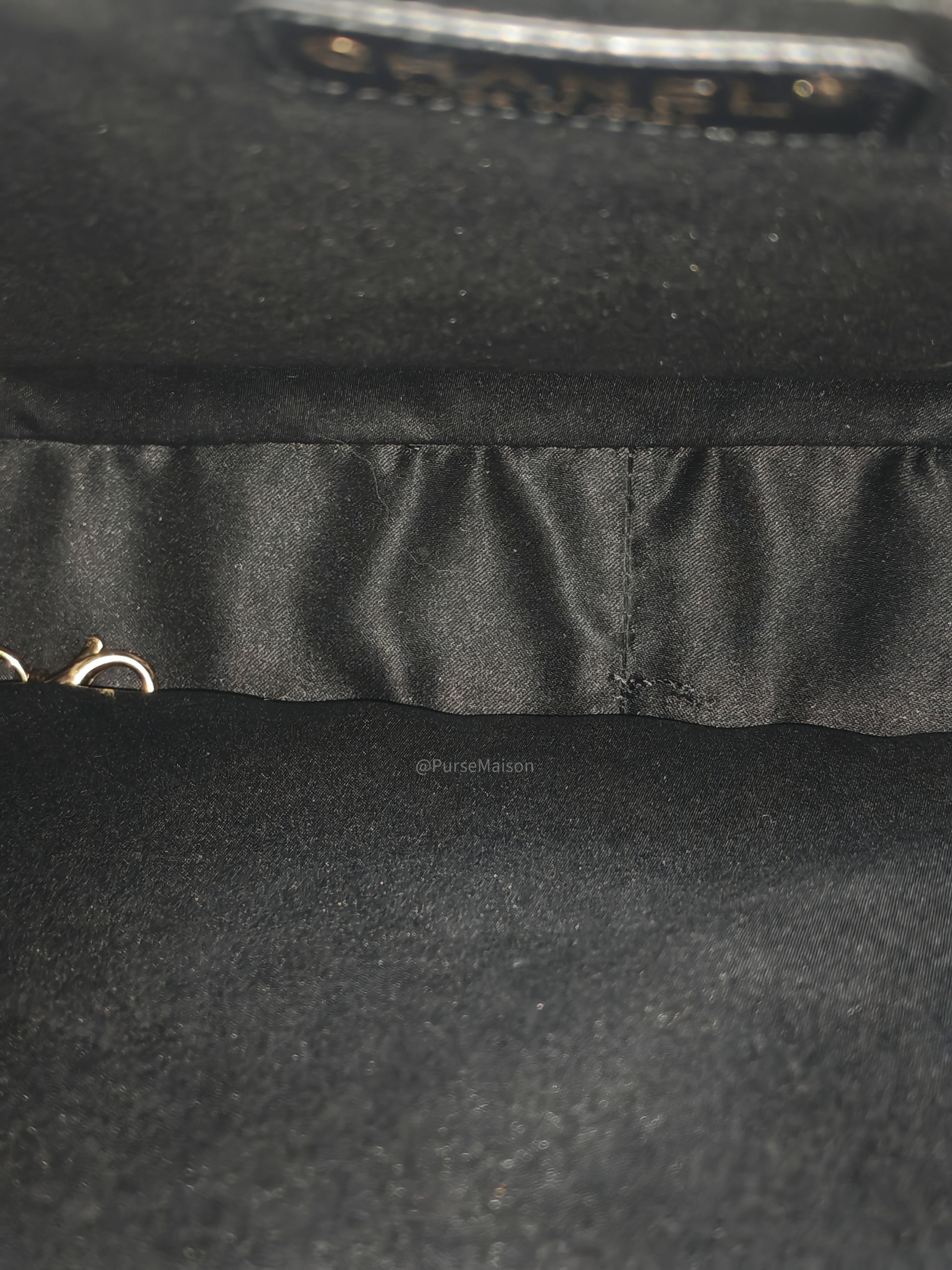 Chanel Grand Shopping Tote Bag (GST) in Black Quilted Caviar Leather Gold Hardware (Series 15***52)