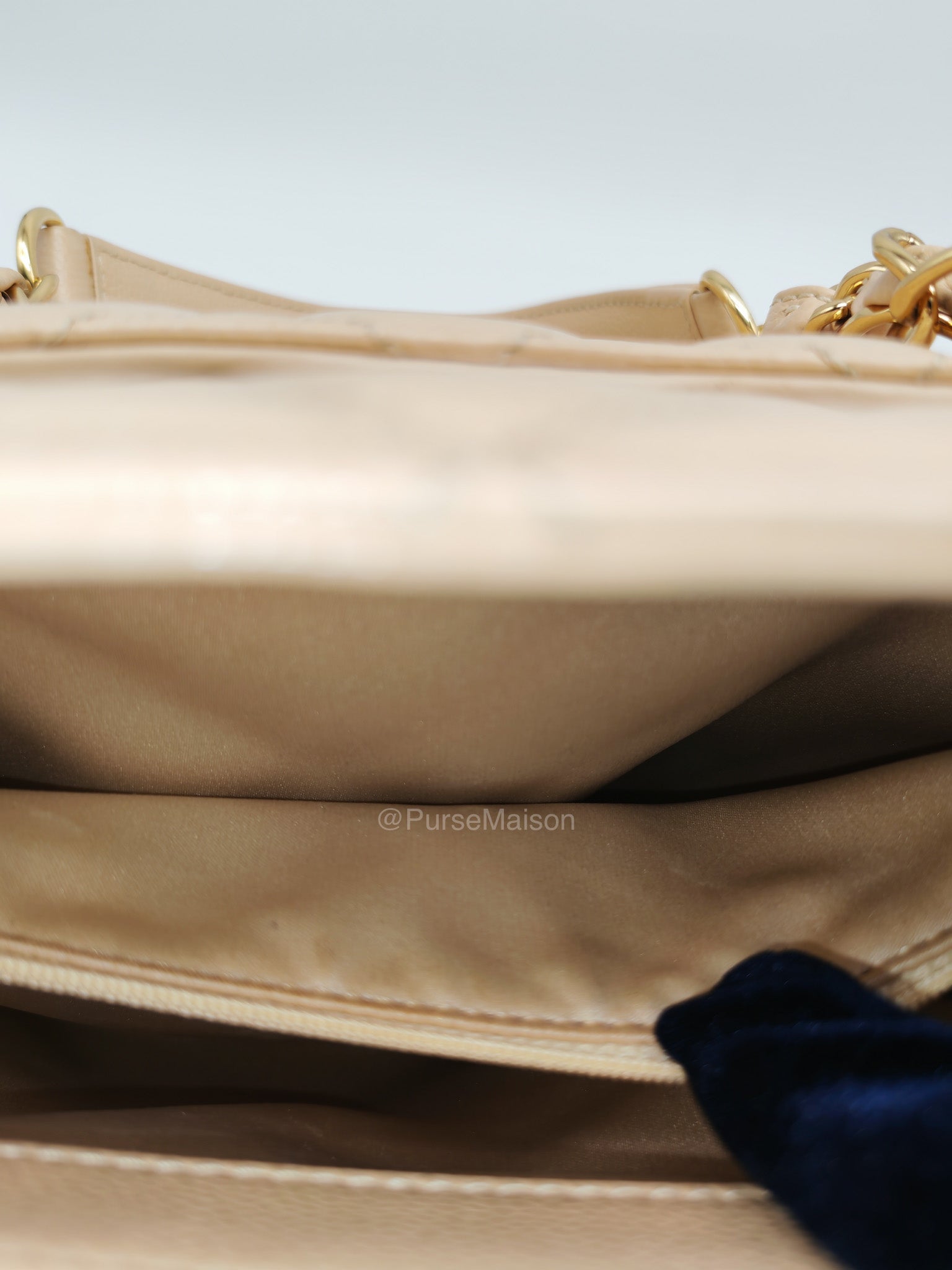 Chanel Grand Shopping Tote in Beige Quilted Caviar Leather and Gold Hardware Series 16