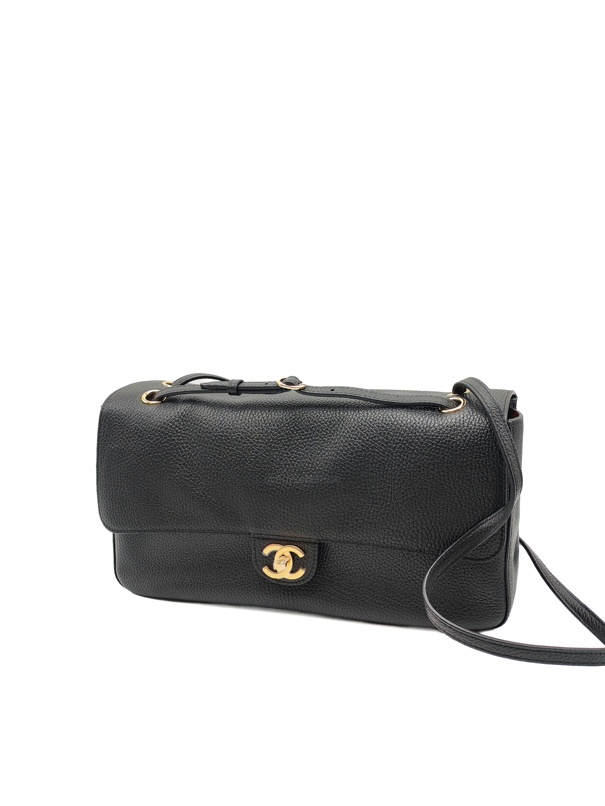 Chanel Souplissimo Maxi Flap Matthieu Blazy in Black Grained Calfskin Leather and Gold Hardware Microchip