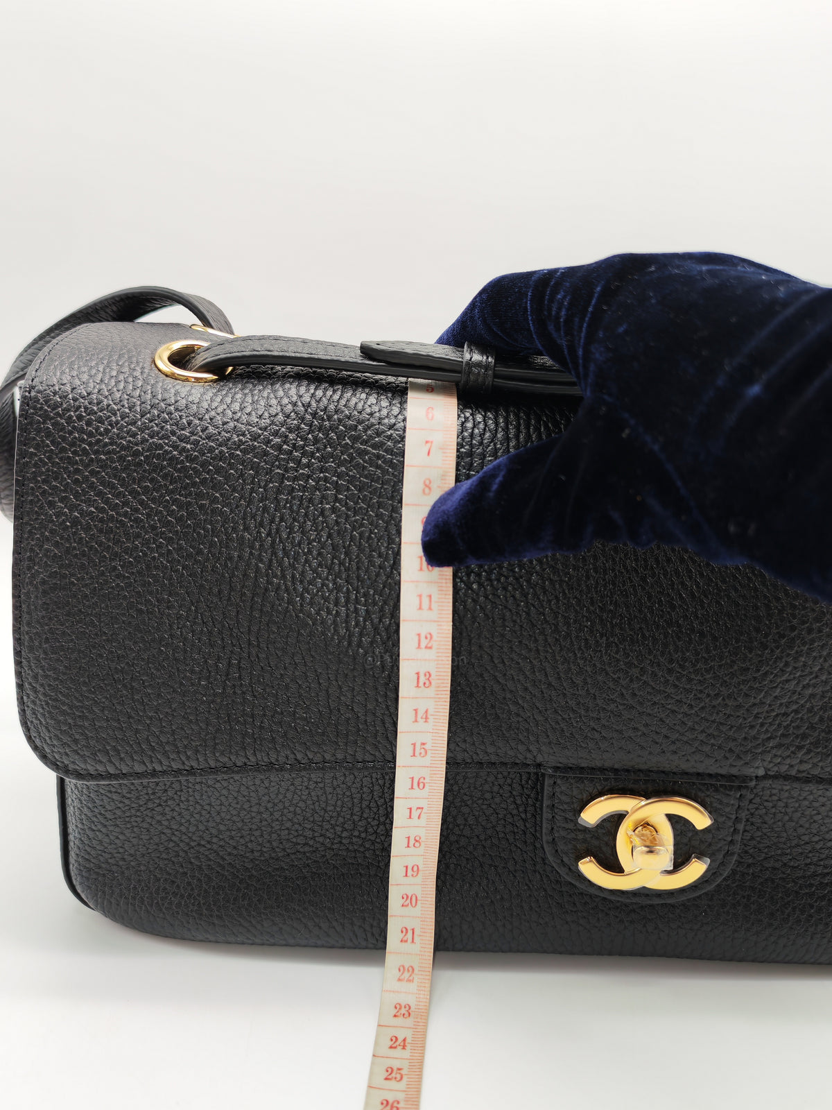 Chanel Souplissimo Maxi Flap Matthieu Blazy in Black Grained Calfskin Leather and Gold Hardware Microchip