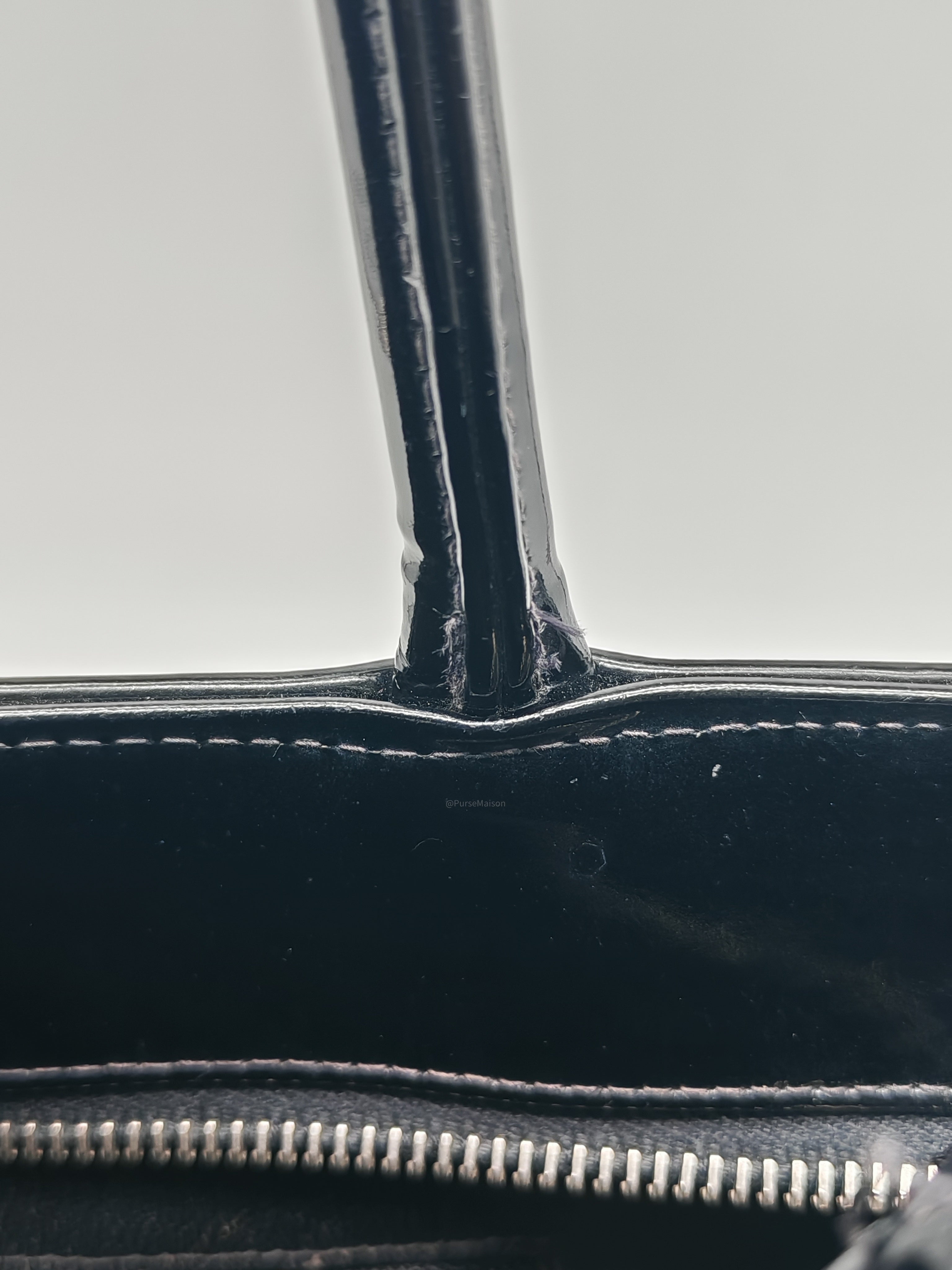Chanel Medallion Tote Bag in Black Quilted Patent Leather Series 6