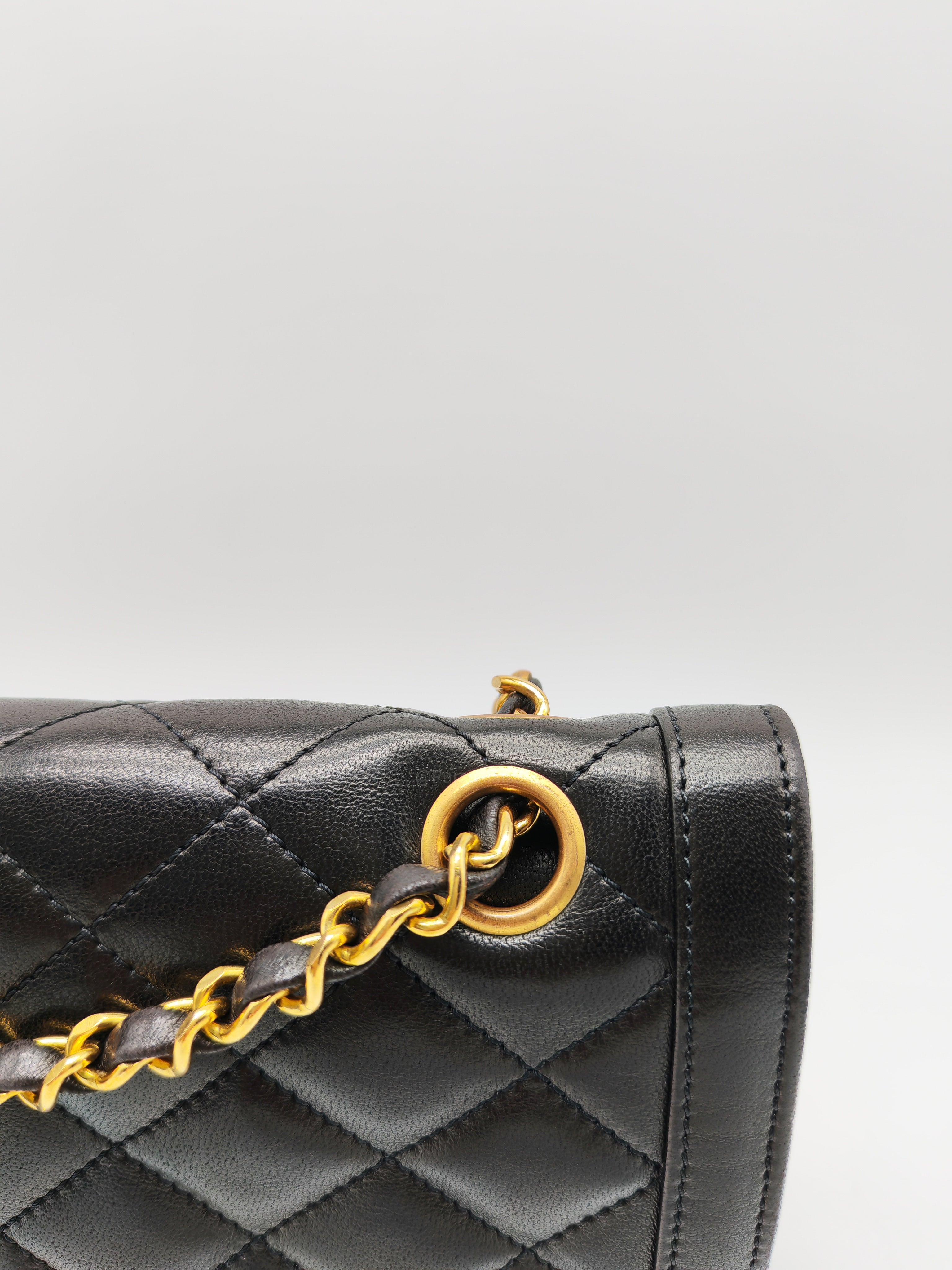 Chanel Paris Limited Edition Double Flap Bag Medium in Black Lambskin Leather Mix Hardware (Series 3)