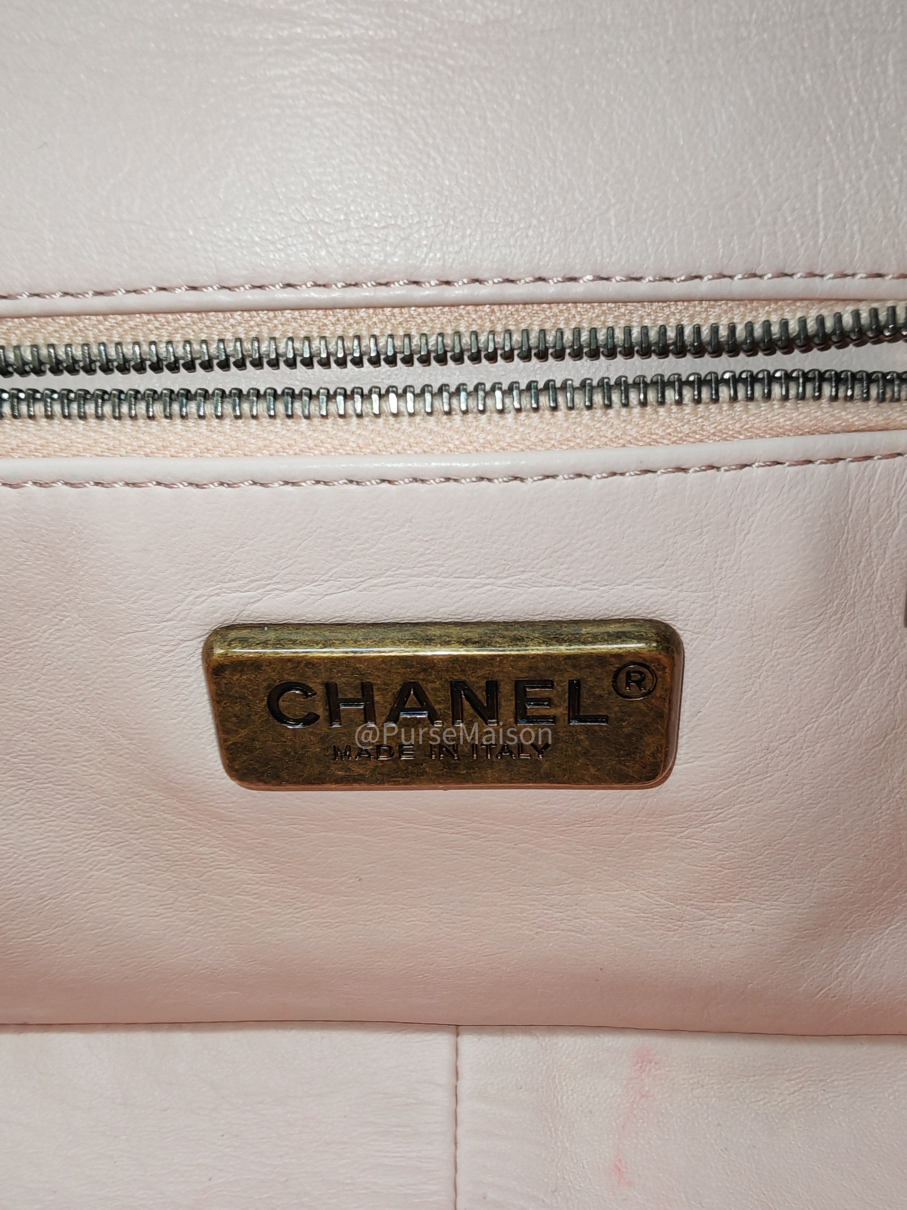 Chanel Timeless Patchwork Single Flap Bag Small in Multicolor Lambskin & Python Leather Aged Gold Hardware (Series 22)