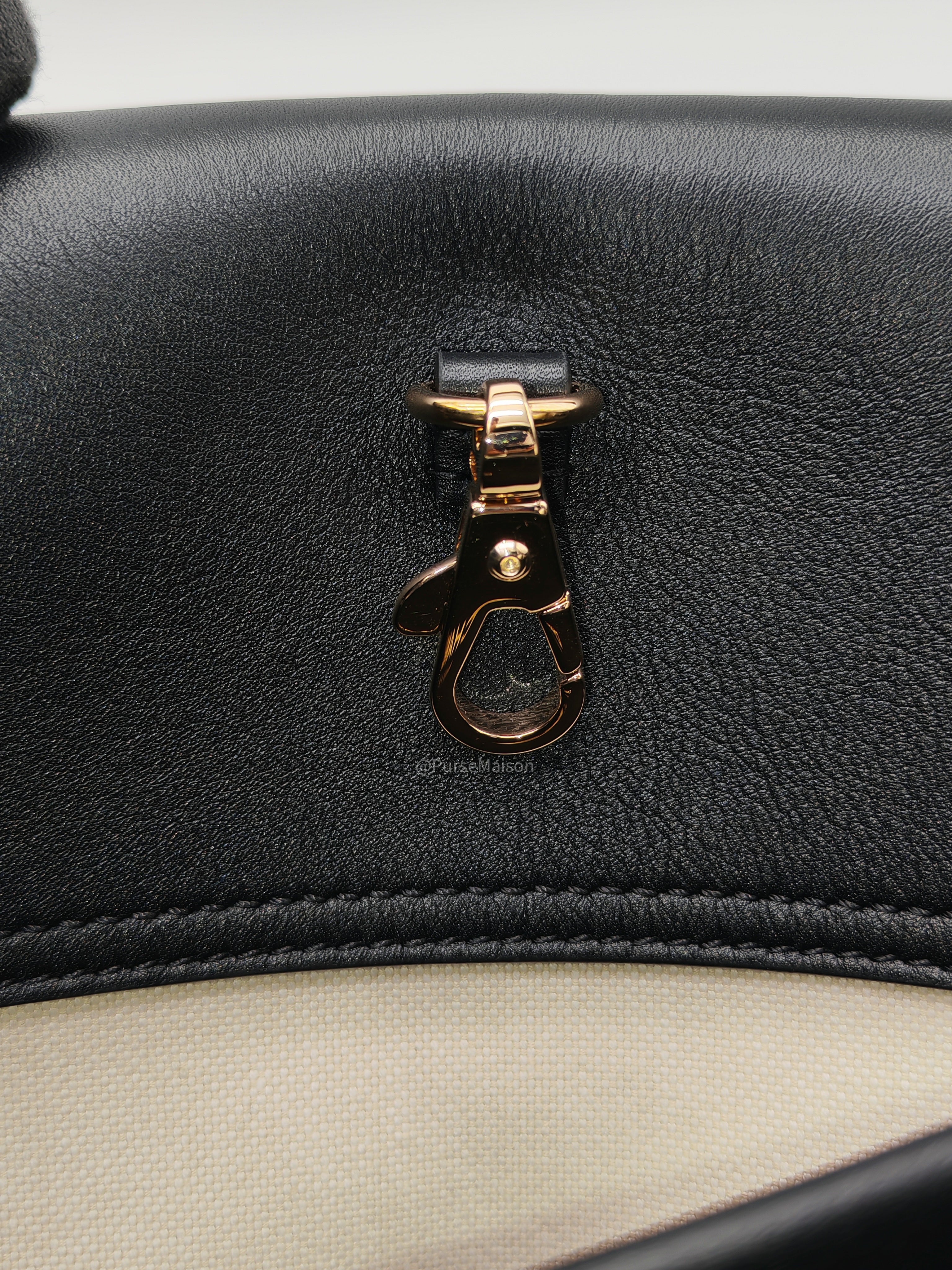 Chanel 26 Urban Essential Matthieu Blazy Large Tote Bag in Black Calfskin Leather and Denim Canvas Light Gold Hardware (Microchip)