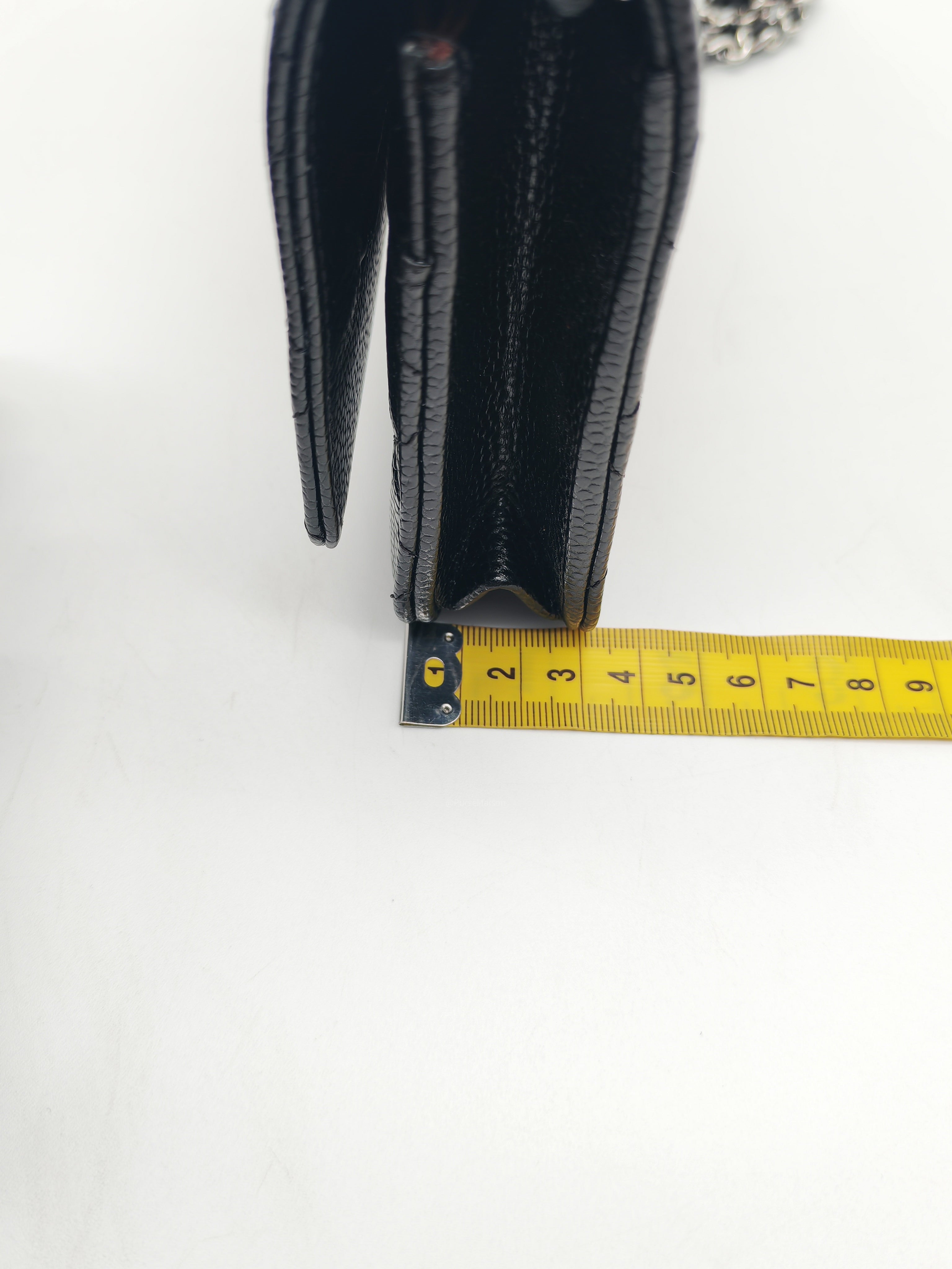 Chanel Wallet on Chain (WOC) in Black Caviar Leather and Silver Hardware Microchip (HC****E0)