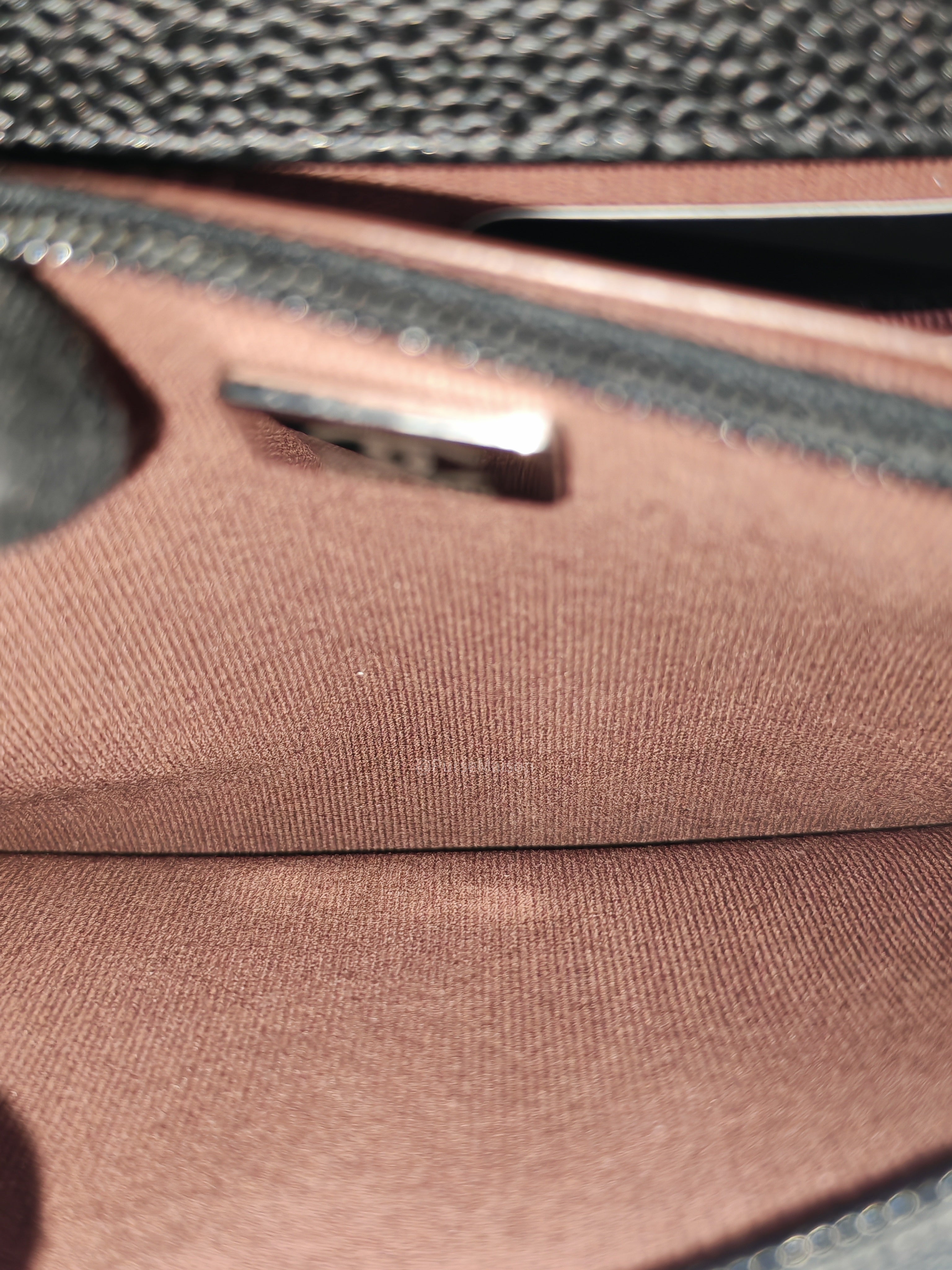 Chanel Wallet on Chain (WOC) in Black Caviar Leather Silver Hardware Microchip(A2****8K)