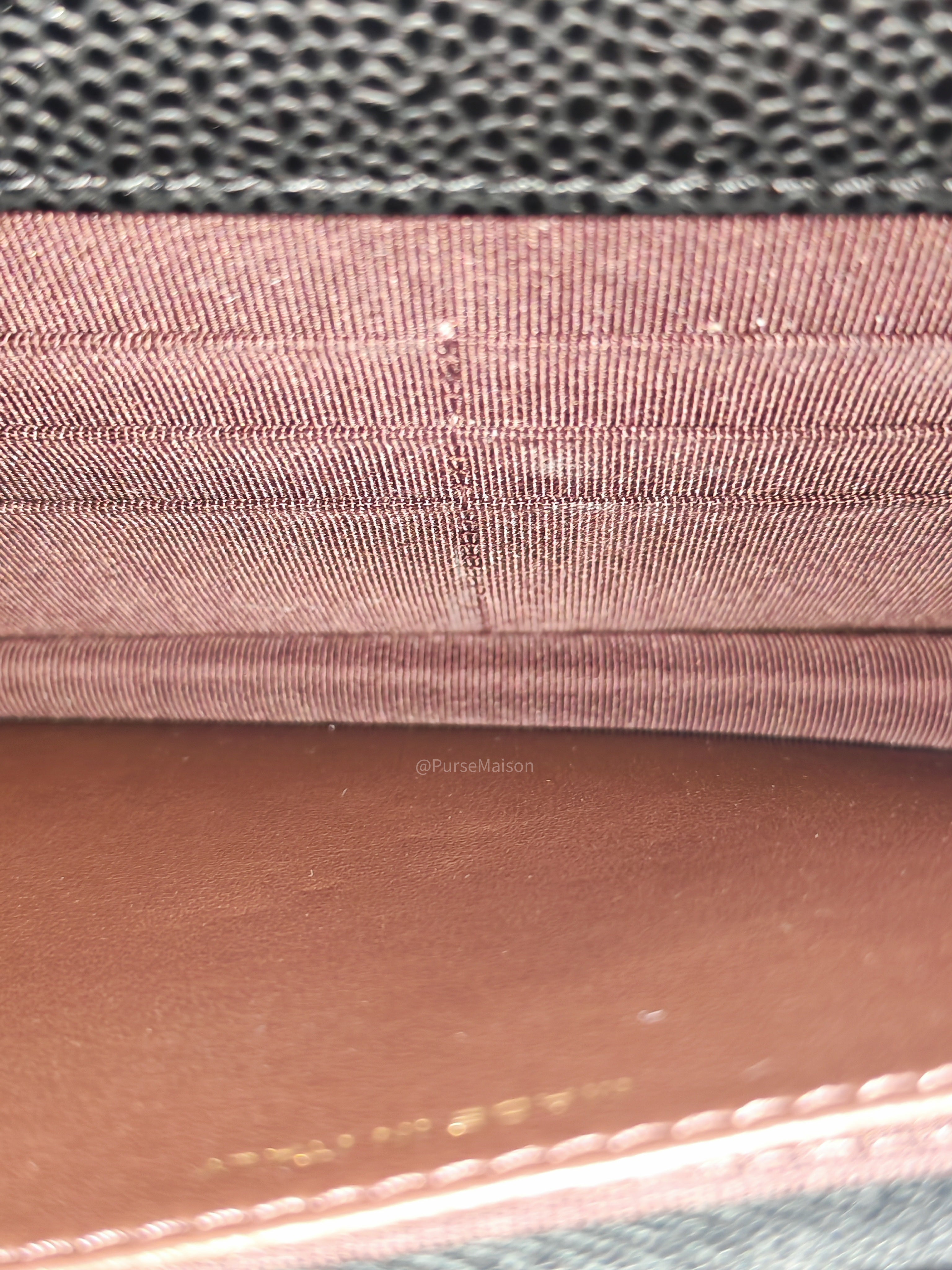 Chanel Classic Wallet on Chan (WOC) in Black Caviar Leather Gold Hardware (Series 29)