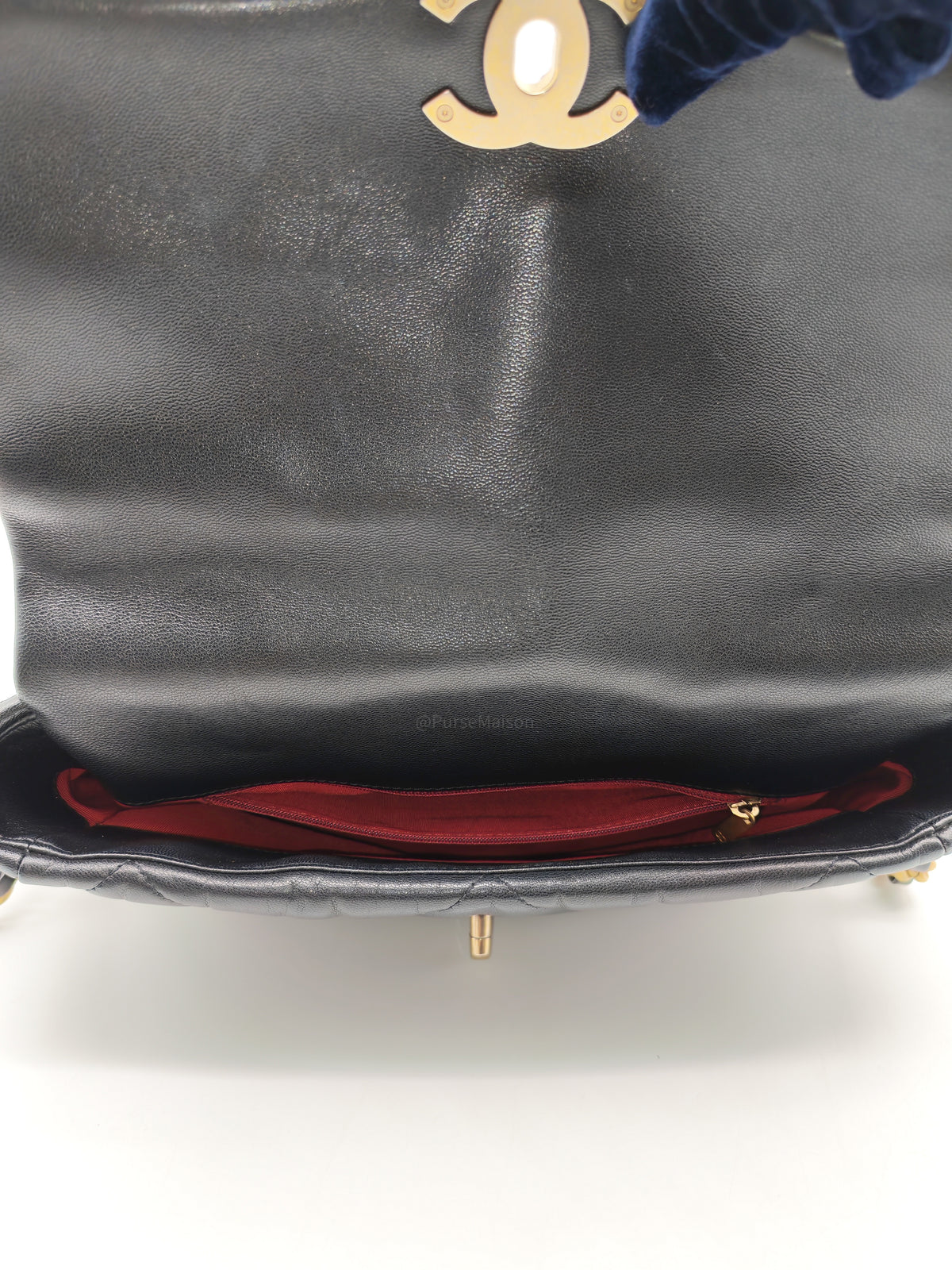 Chanel 19 Large in Black Quilted Lambskin Leather and Mix Hardware Series 30