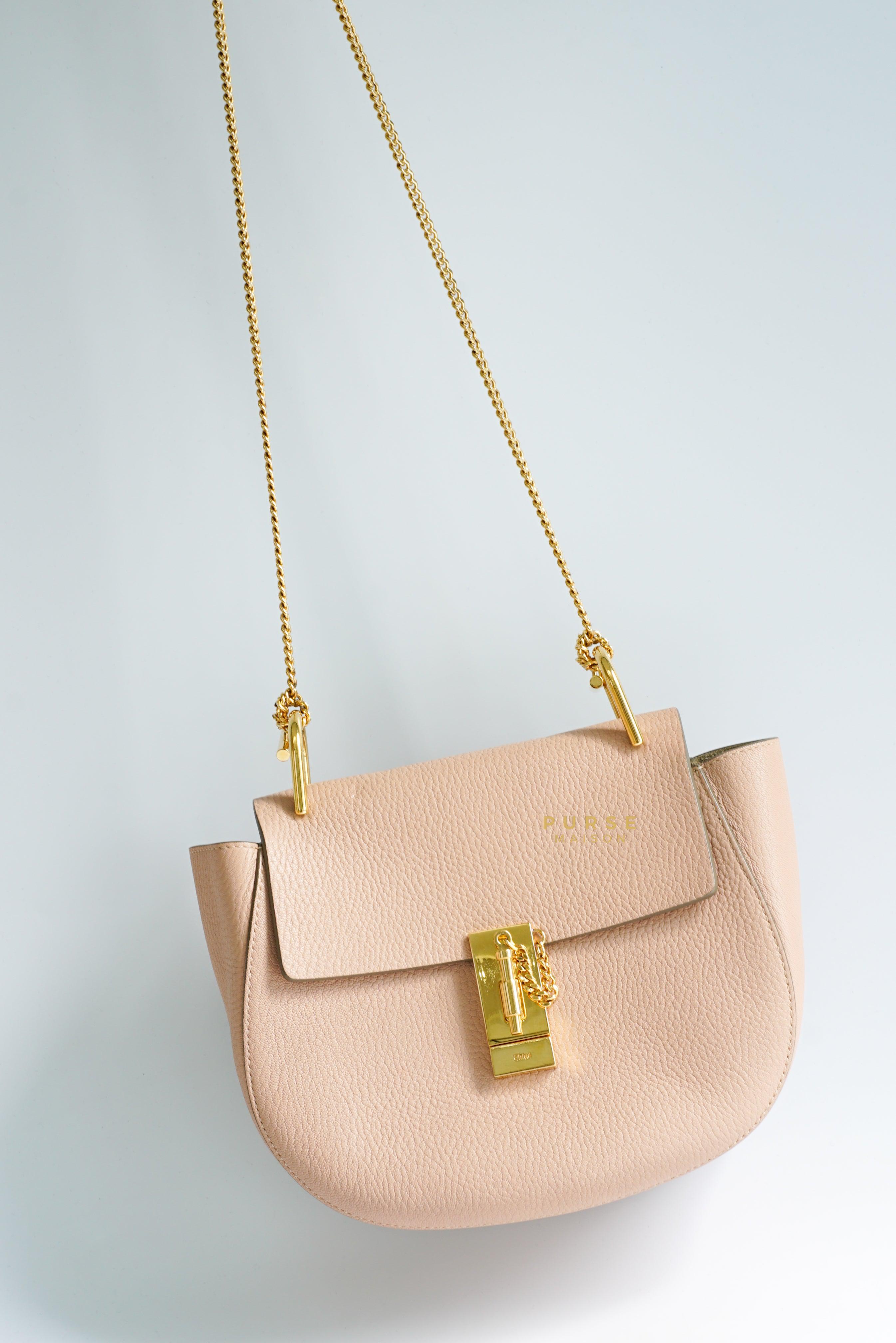 Chloe Drew Small Blush Pink Chain Crossbody Bag