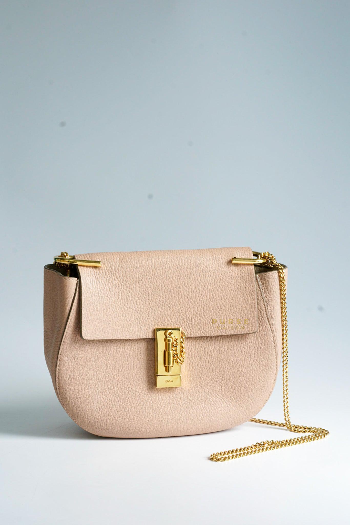 Chloe Drew Small Blush Pink Chain Crossbody Bag