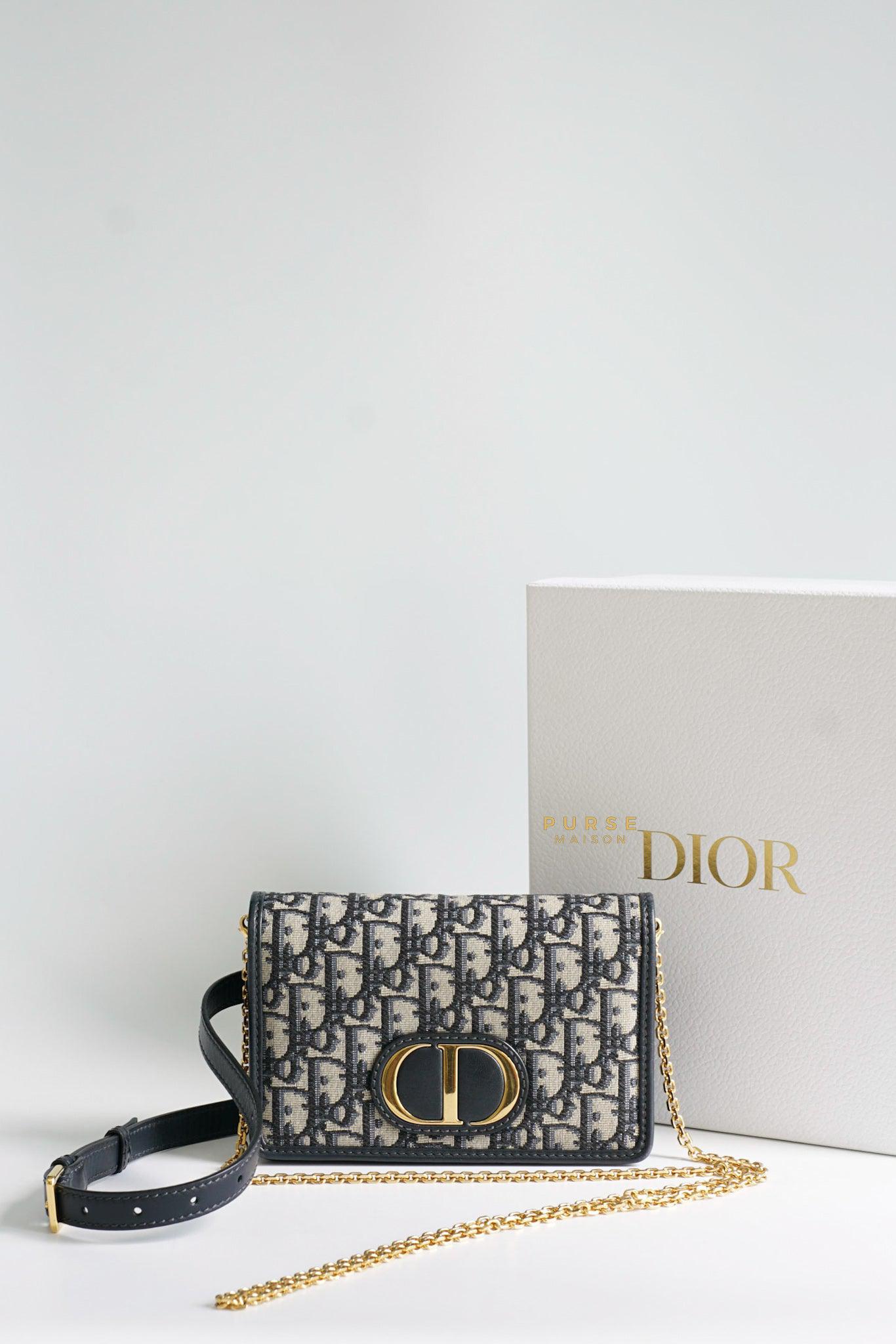 Túi Dior 30 Montaigne Bag Oblique Jacquard 24cm best quality  Ruby Luxury