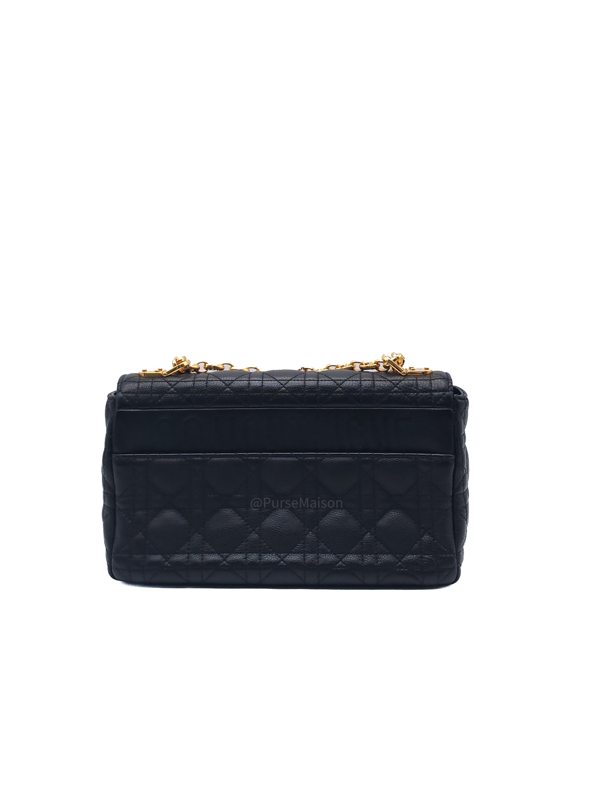 Christian Dior Caro Bag Medium in Black Supple Cannage Calfskin Leather | Purse Maison Luxury Bags Shop