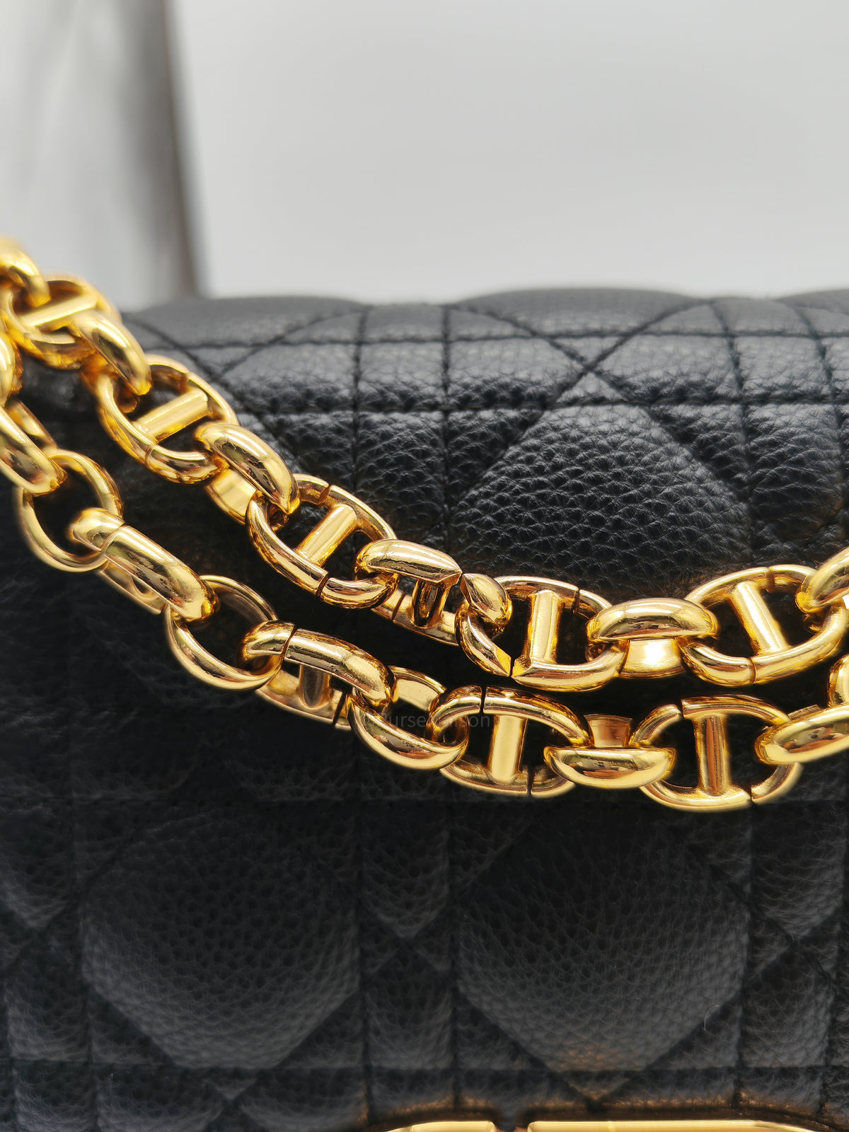 Christian Dior Caro Bag Medium in Black Supple Cannage Calfskin Leather | Purse Maison Luxury Bags Shop