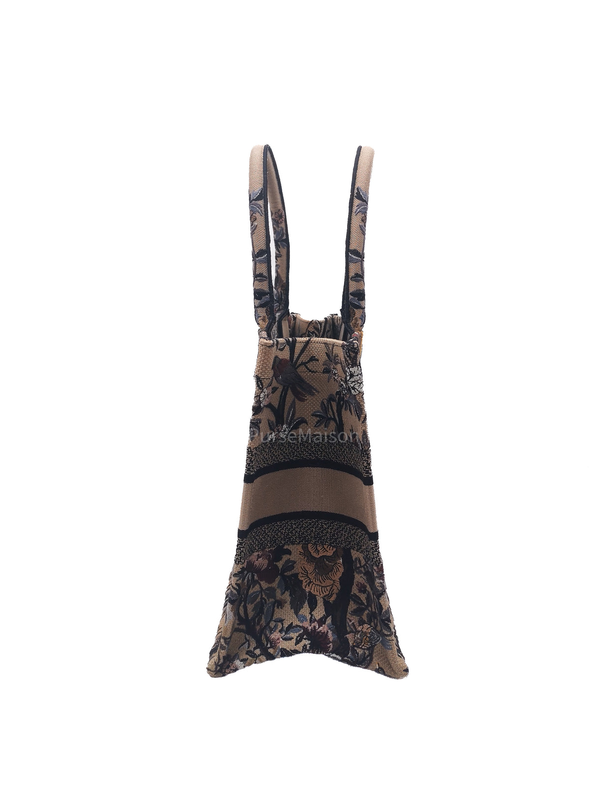 Christian Dior Medium Dior Book Tote in Multicolor Jardin d’Hiver Embroidery Canvas