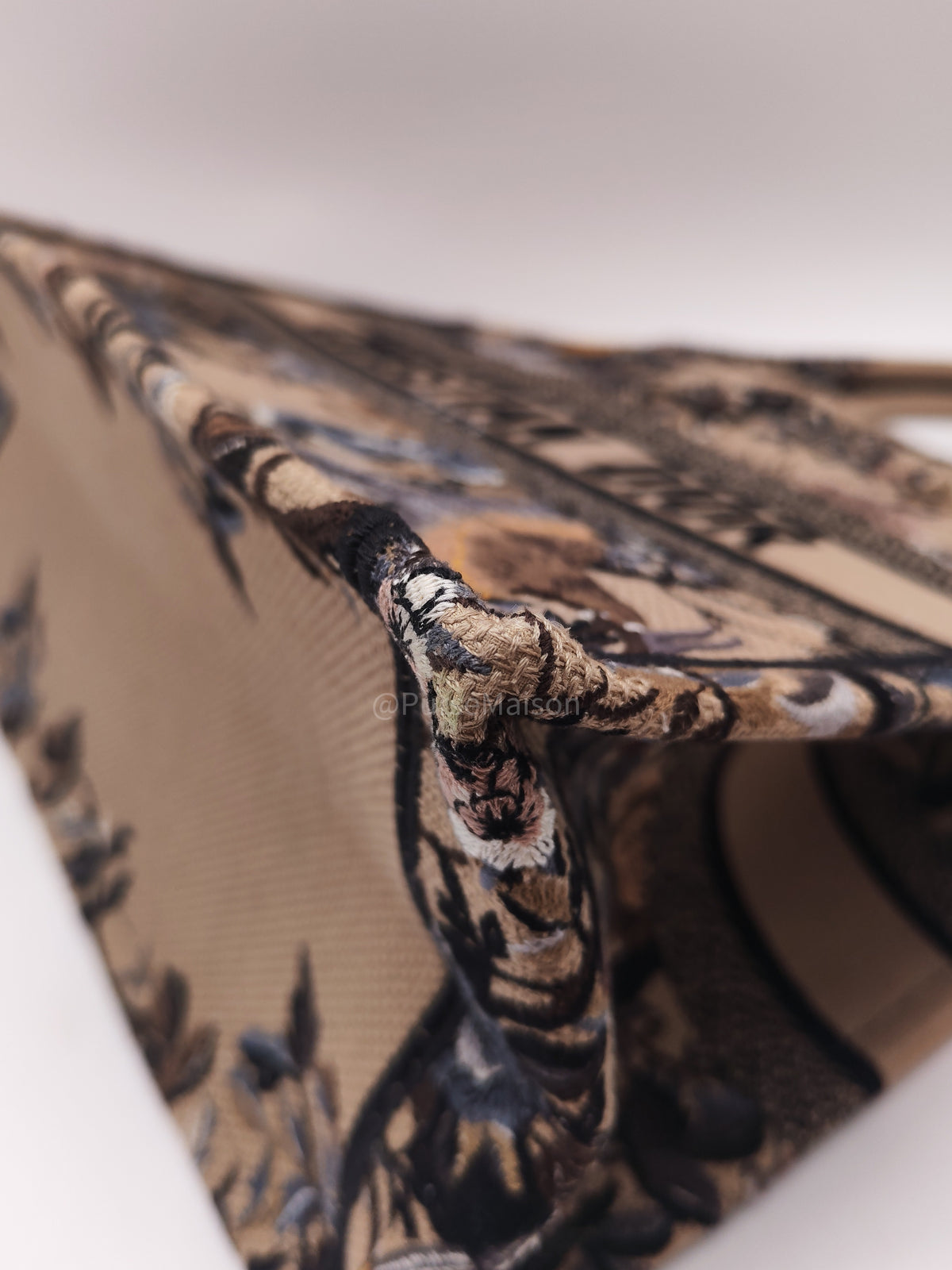 Christian Dior Medium Dior Book Tote in Multicolor Jardin d’Hiver Embroidery Canvas