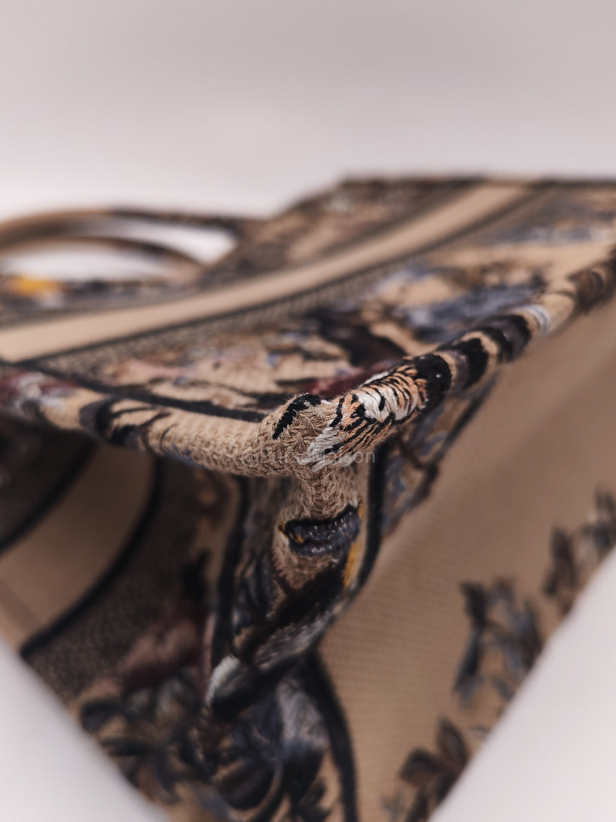 Christian Dior Medium Dior Book Tote in Multicolor Jardin d’Hiver Embroidery Canvas