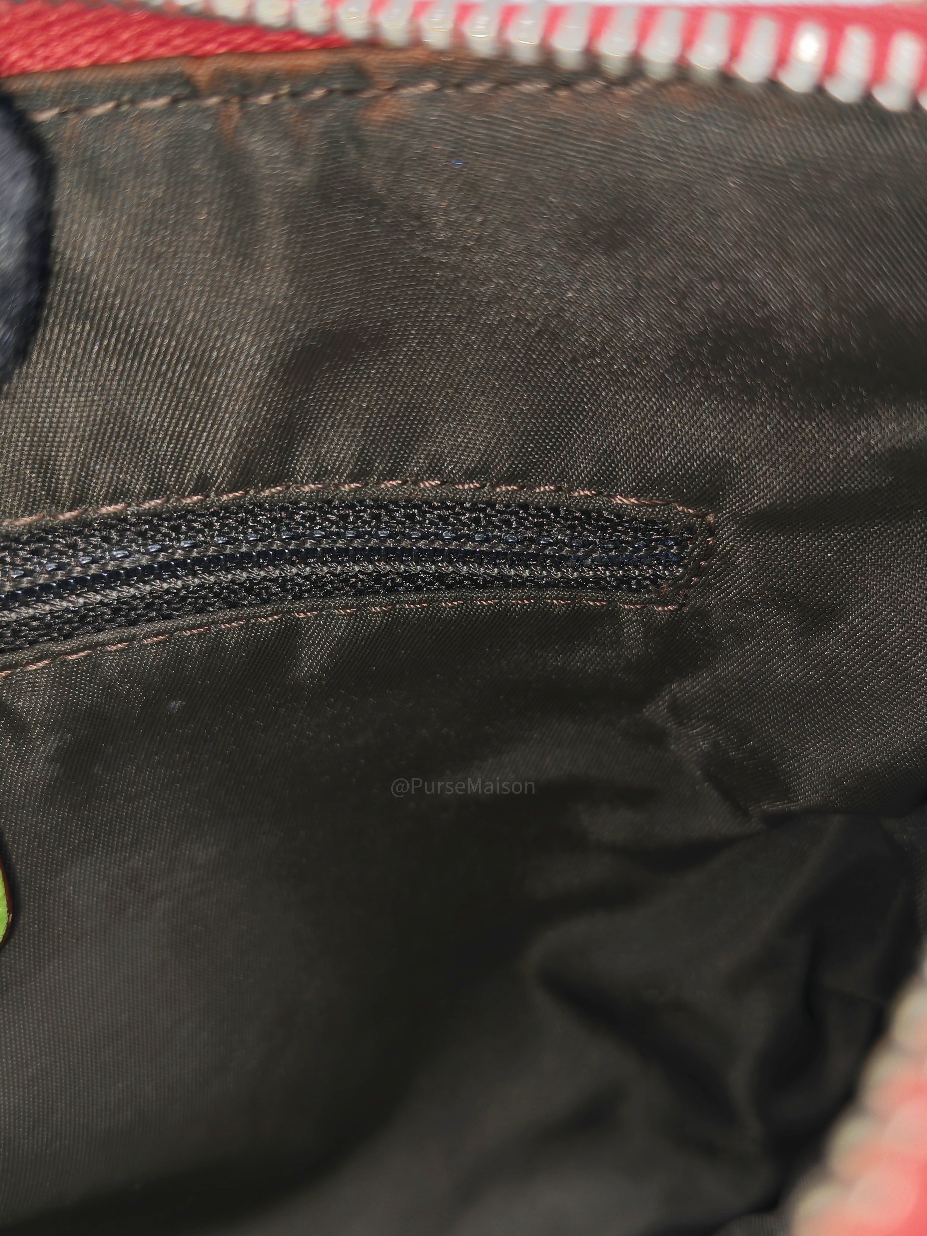 Christian Dior Rasta Trotter Double Saddle Bag in Beige Monogram Canvas with Yellow and Rasta-Colored Accents