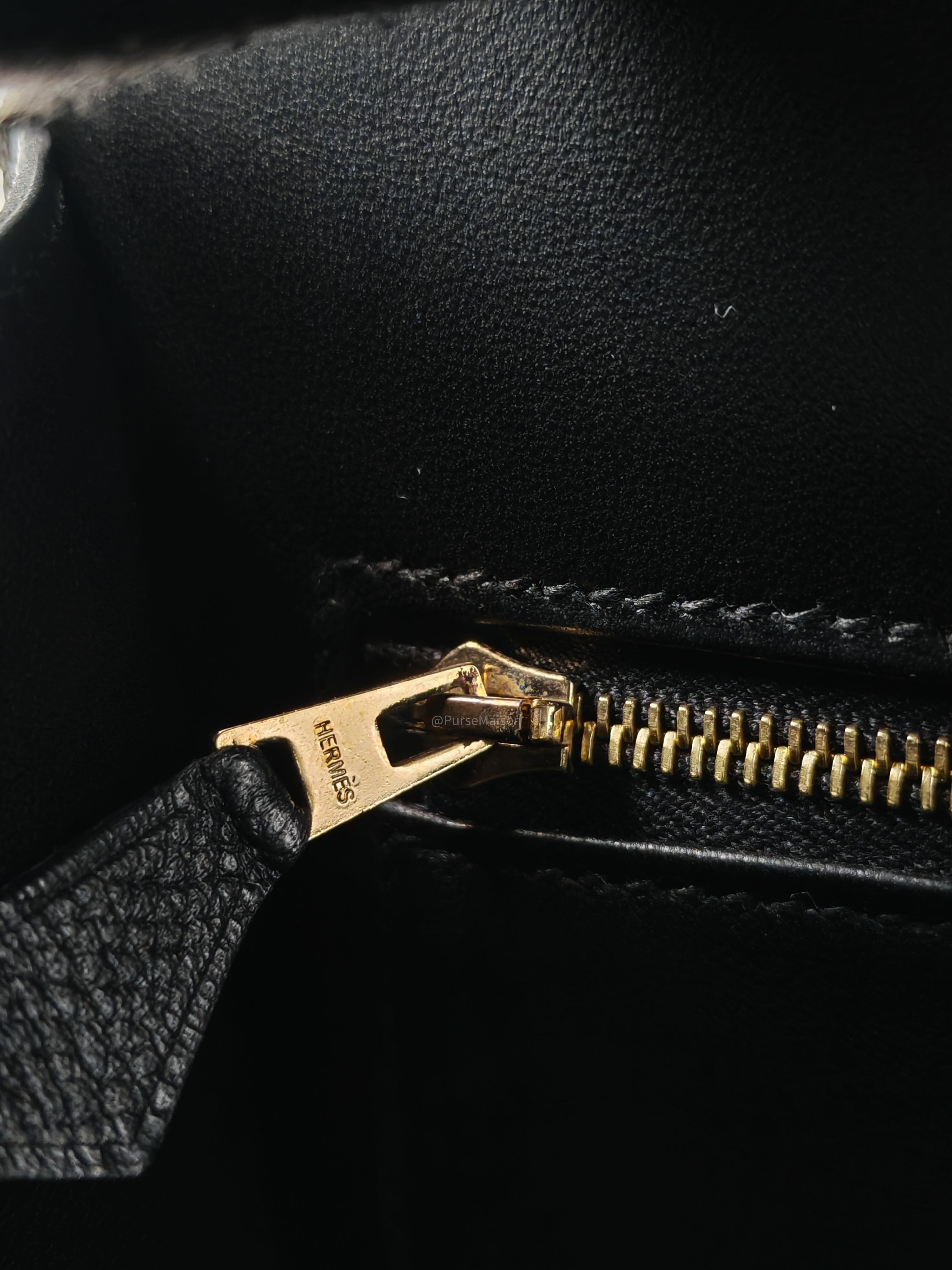 Hermes Constance 24 in Black Epsom Leather and Rose Gold Hardware Stamp A (2017)