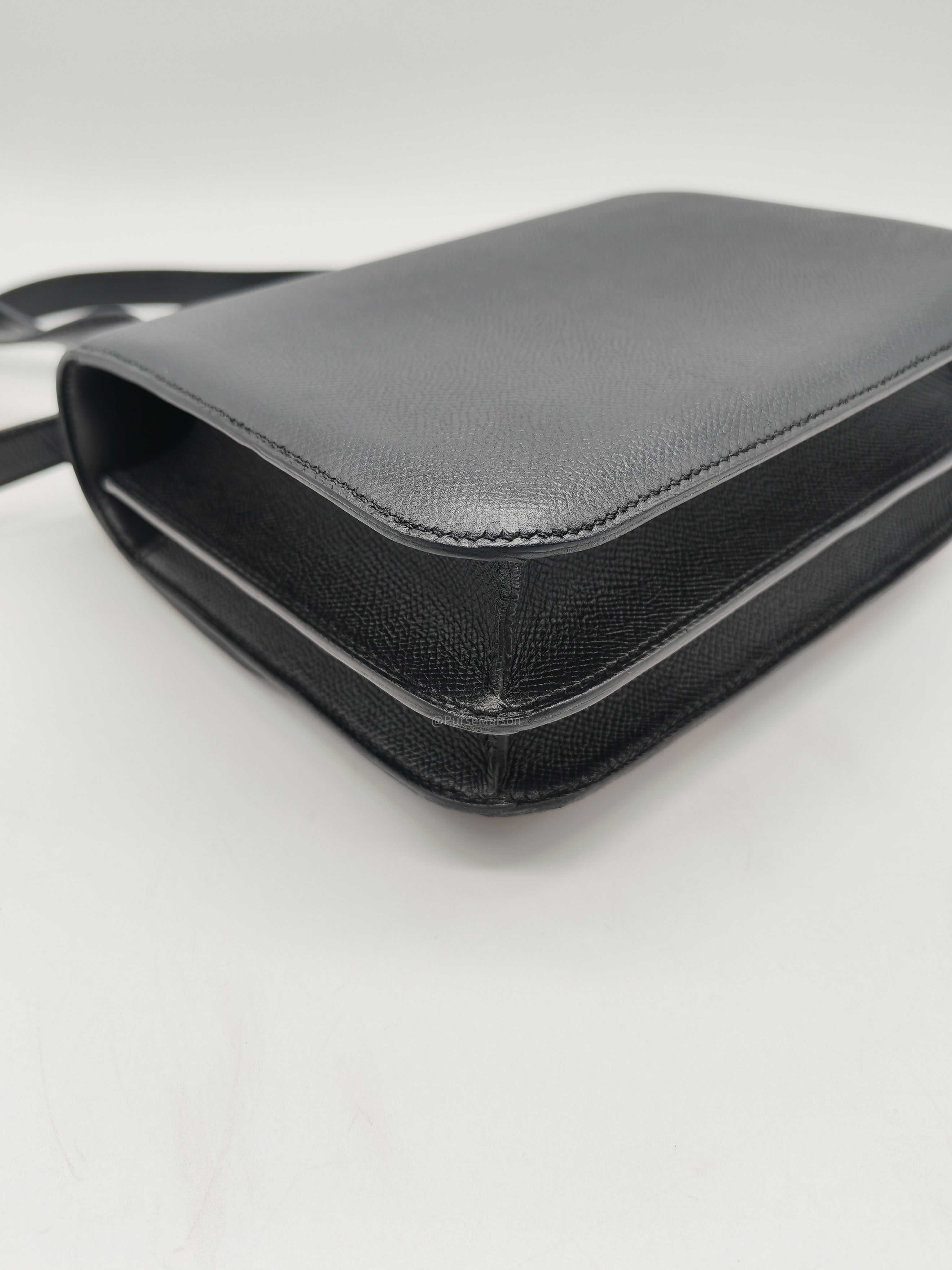Hermes Constance 24 in Black Epsom Leather and Rose Gold Hardware Stamp A (2017)