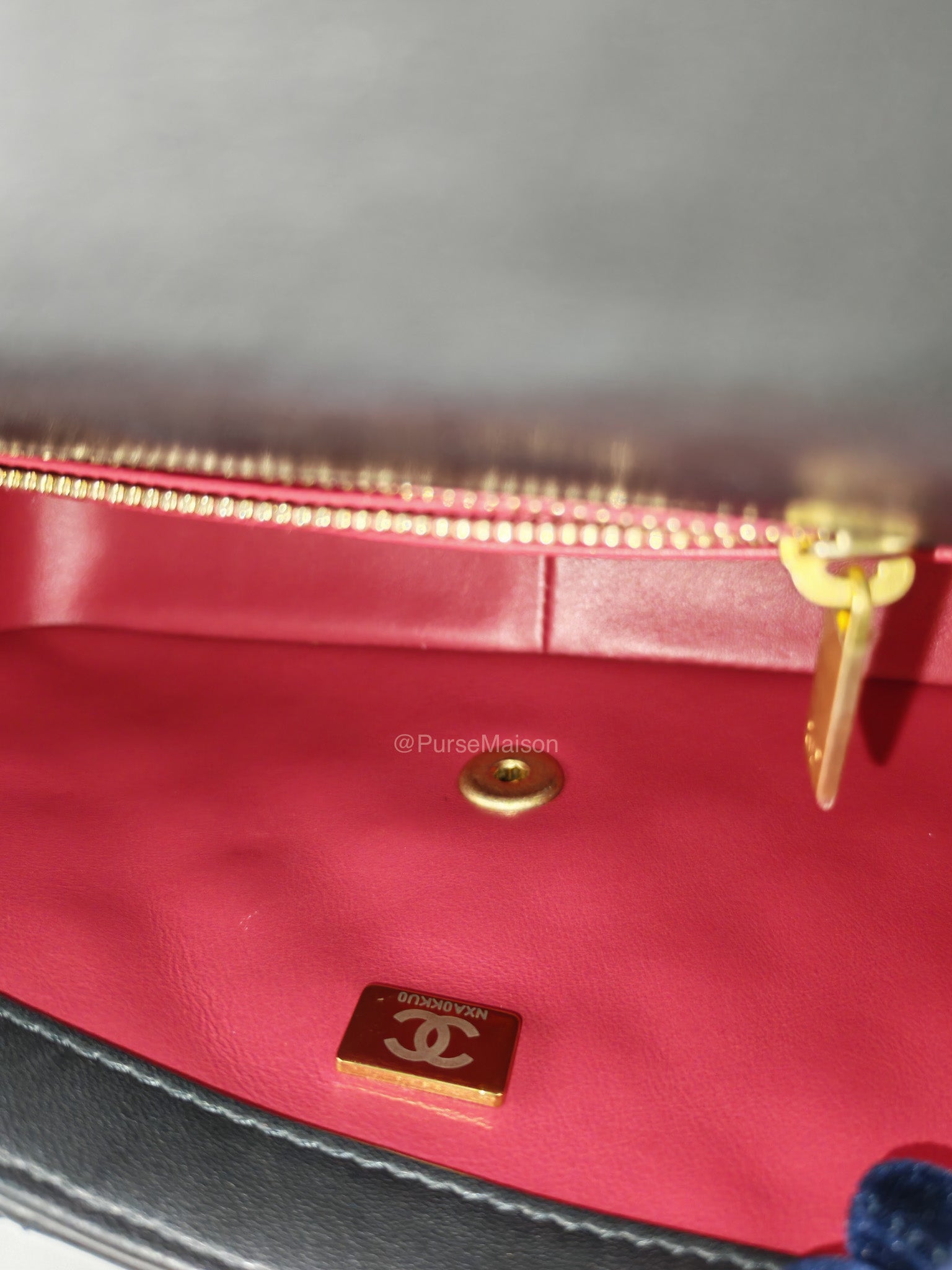 Chanel Camellia Crush Flap Medium in Black Quilted Lambskin Leather and Aged Gold Hardware Microchip