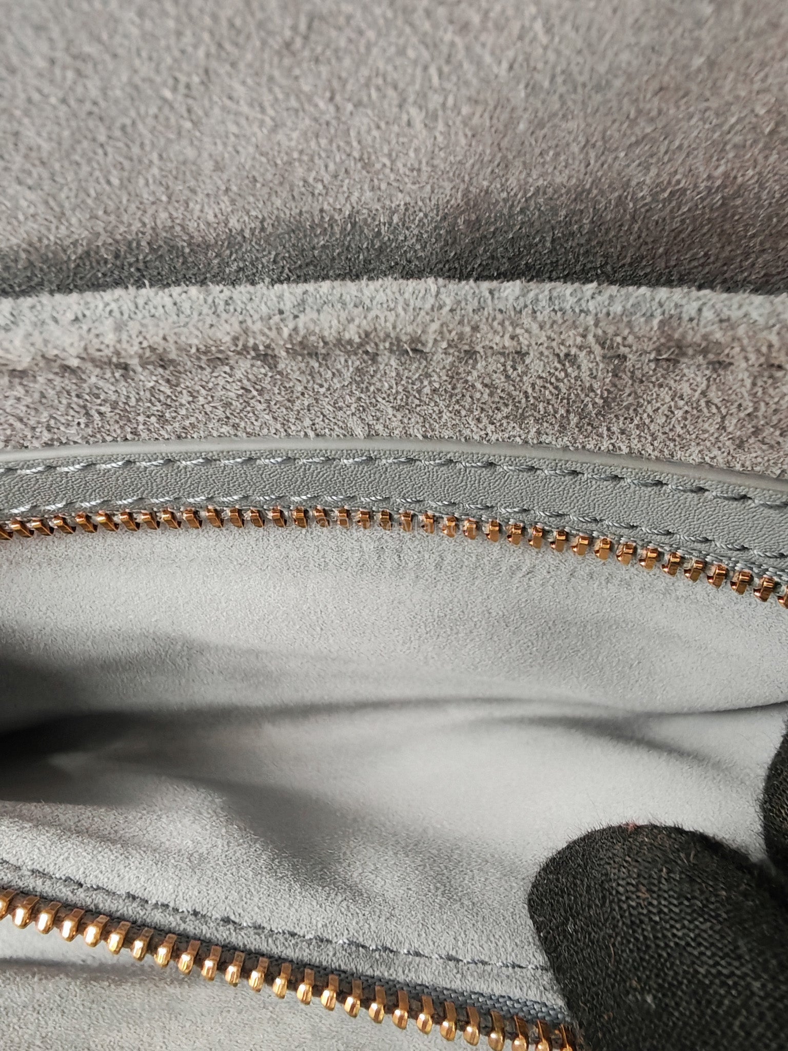 Christian Dior 30 Montaigne Avenue East West in Light Gray Smooth Calfskin Leather Chain Bag