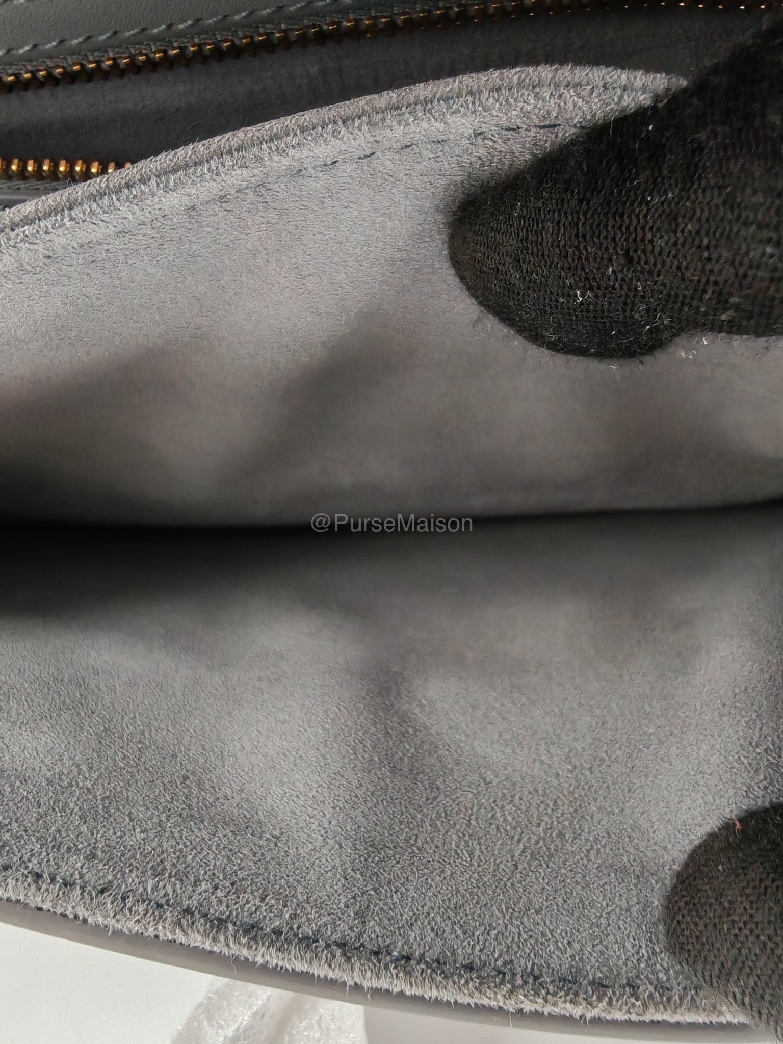 Christian Dior 30 Montaigne Avenue East West in Light Gray Smooth Calfskin Leather Chain Bag