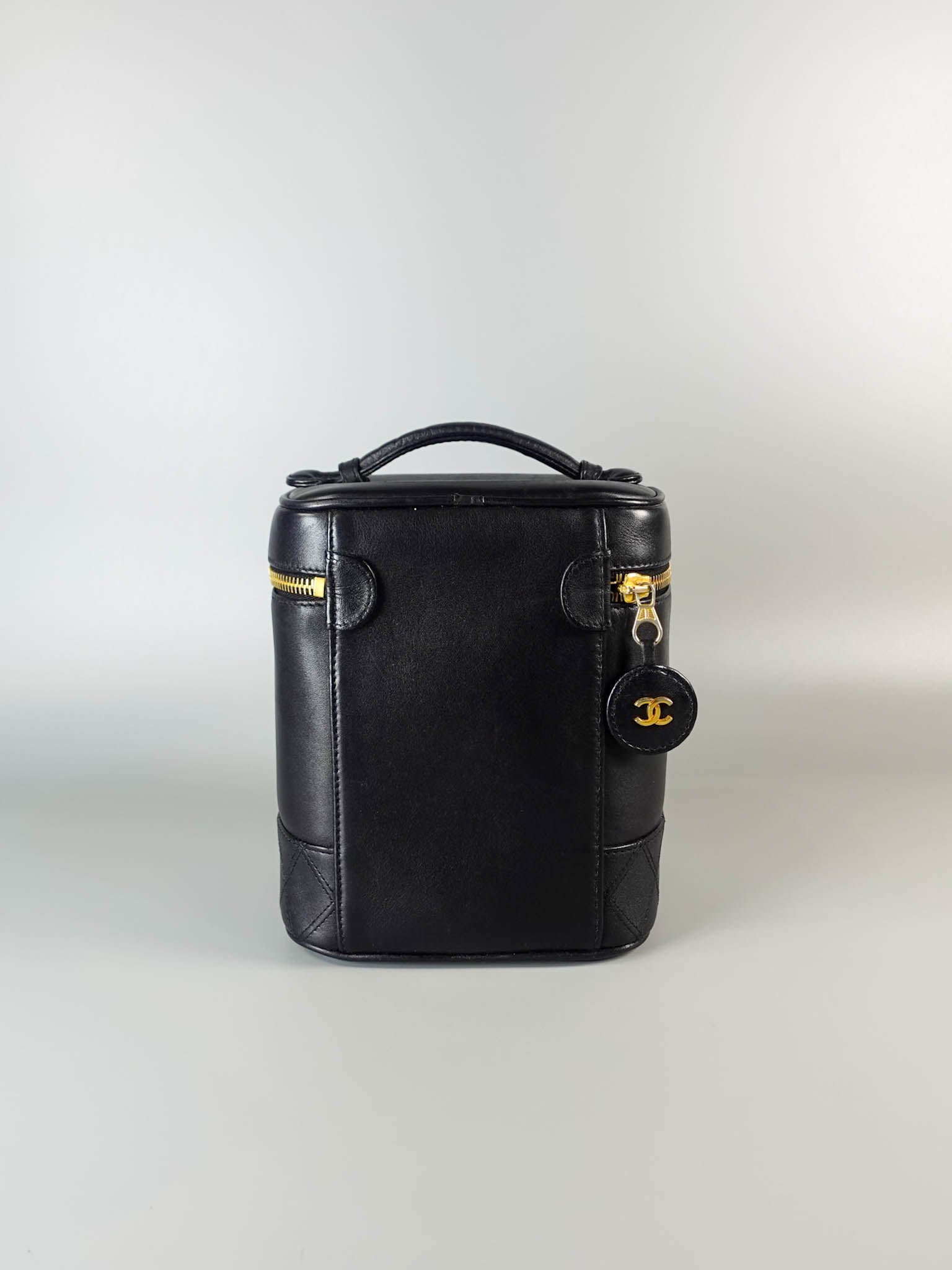 Vanity Black Bag in Calfskin Leather Series 3 | Purse Maison Luxury Bags Shop