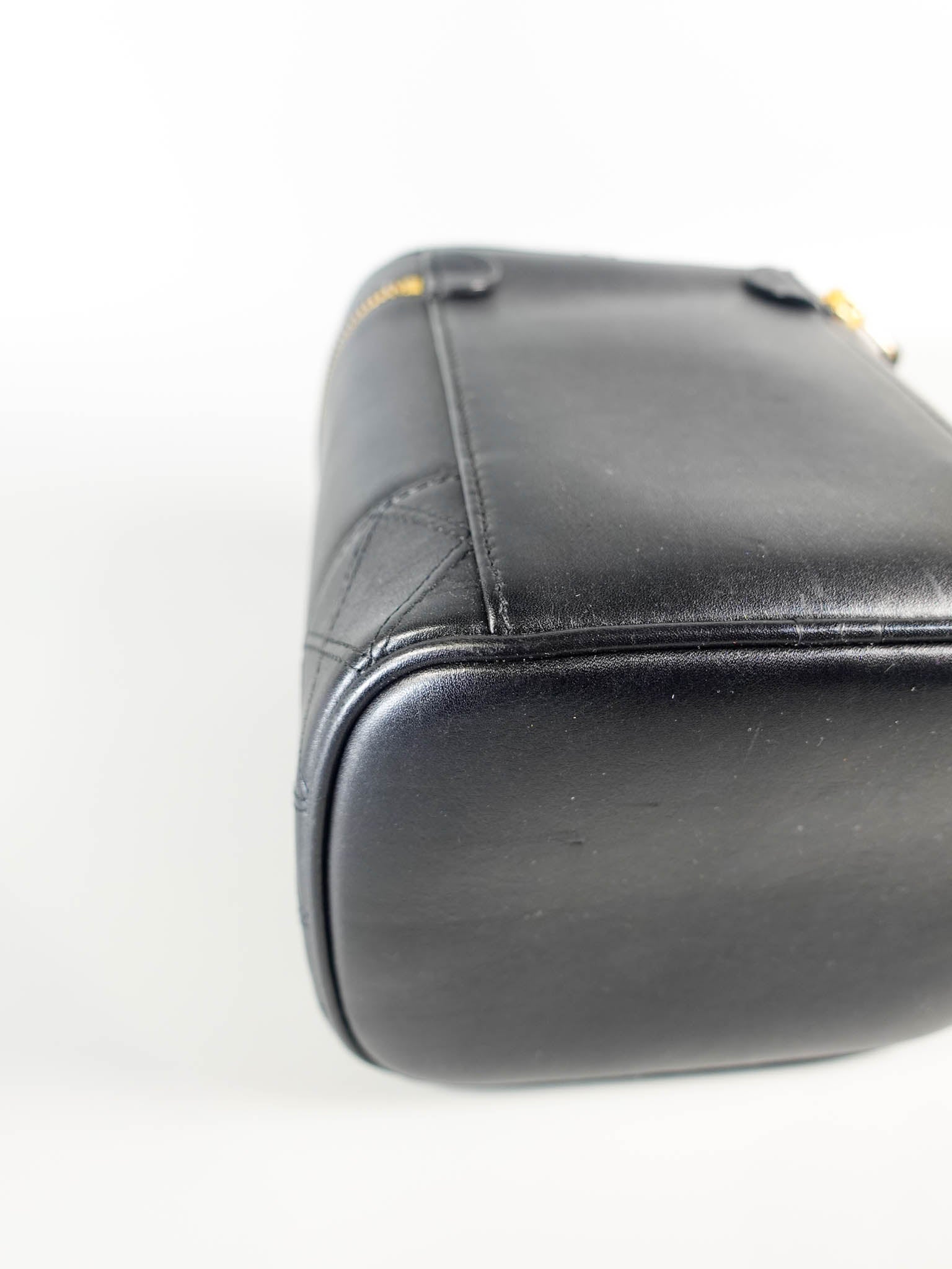 Vanity Black Bag in Calfskin Leather Series 3 | Purse Maison Luxury Bags Shop