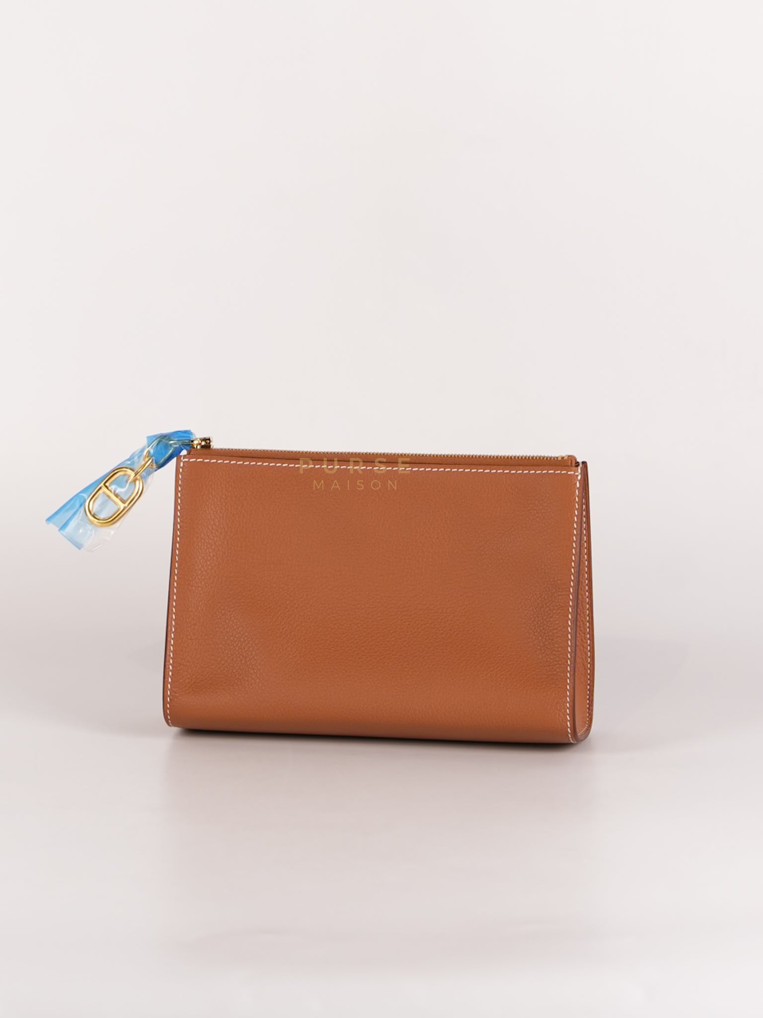 Zipengo Gold PM in Evercolor Leather and Gold Hardware Stamp K (2025)