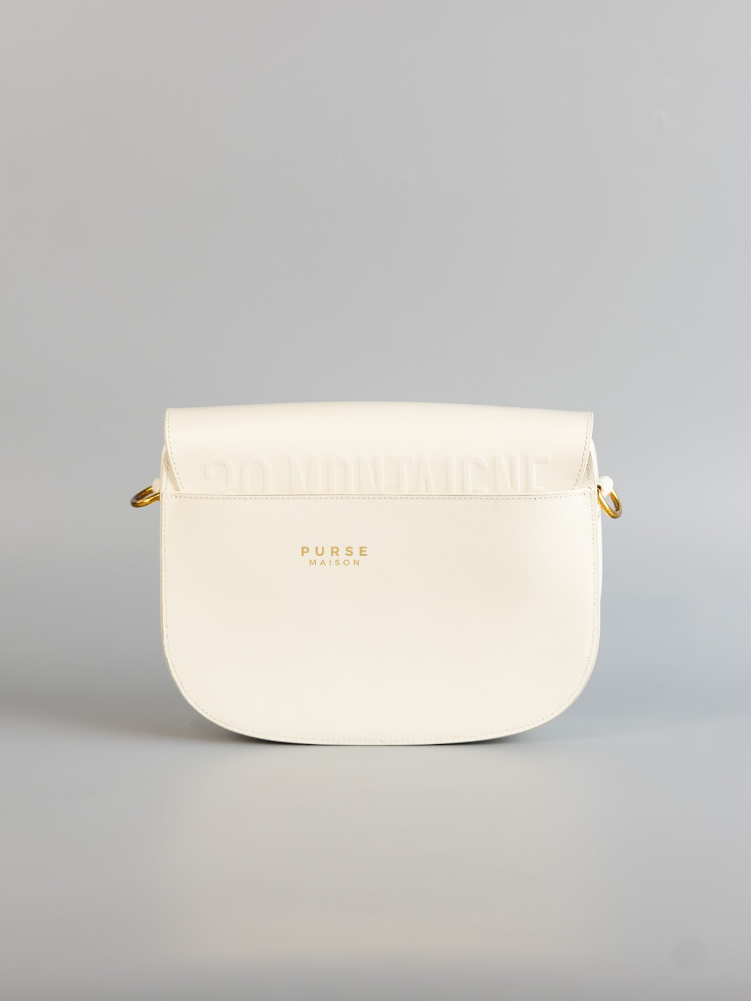 Bobby Medium Creme White Calfskin Bag | Purse Maison Luxury Bags Shop