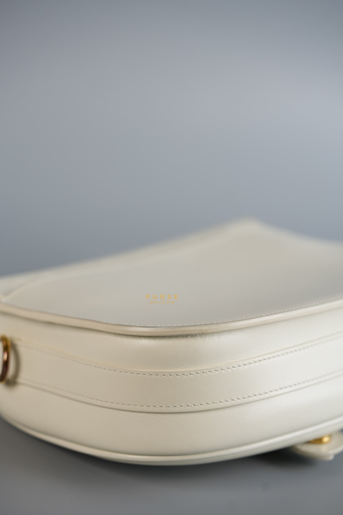 Bobby Medium Creme White Calfskin Bag | Purse Maison Luxury Bags Shop