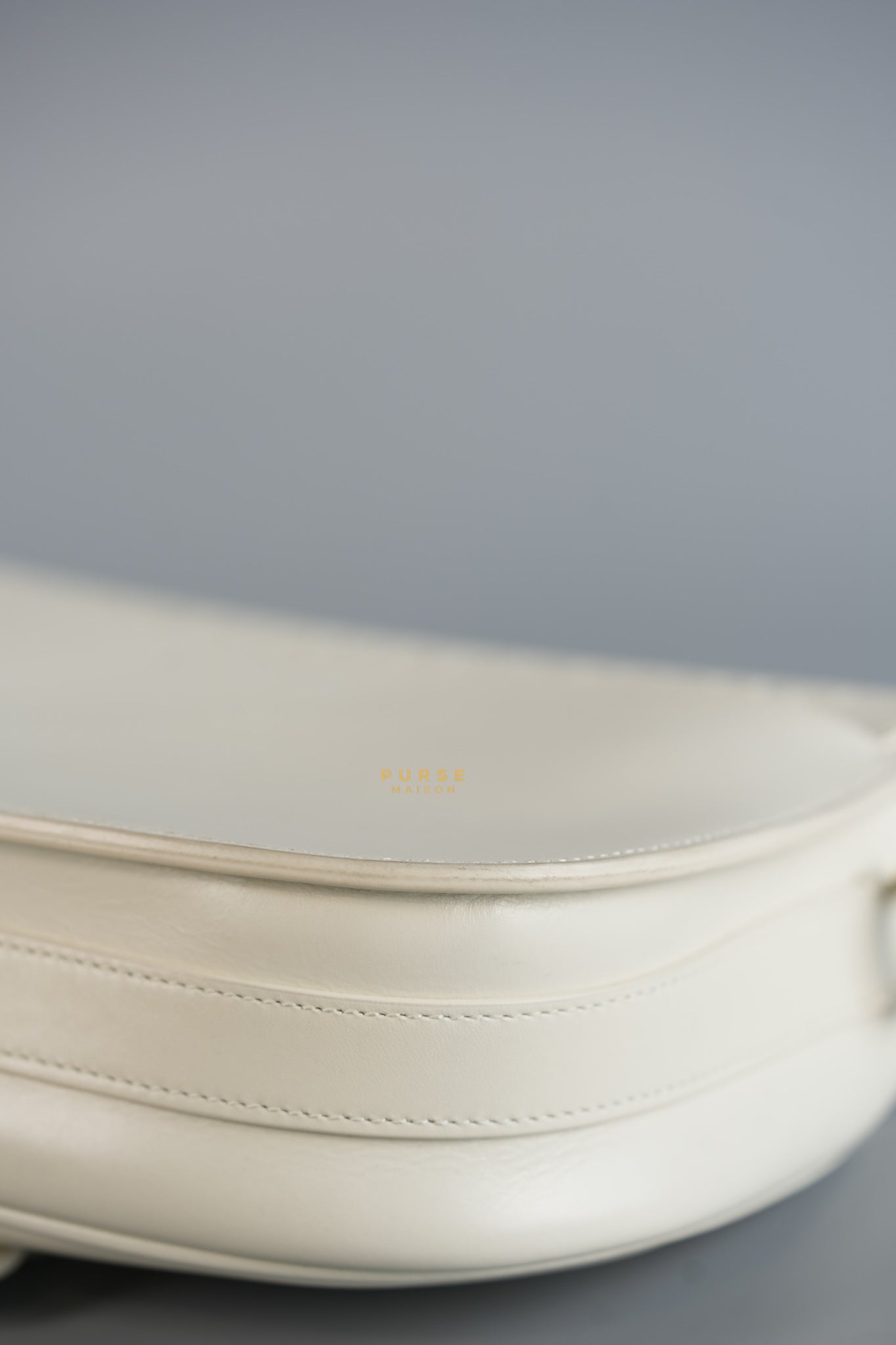 Bobby Medium Creme White Calfskin Bag | Purse Maison Luxury Bags Shop