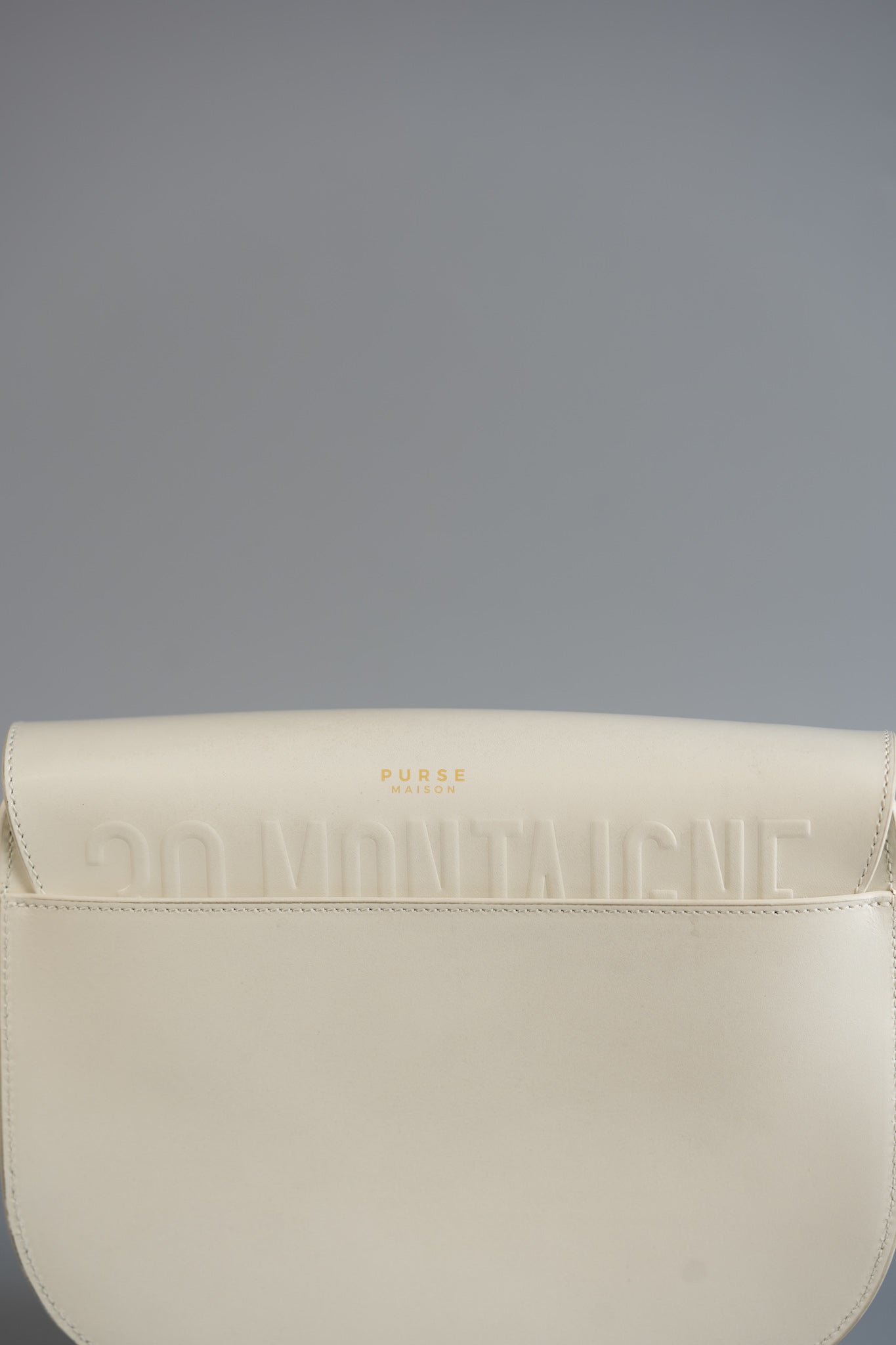 Bobby Medium Creme White Calfskin Bag | Purse Maison Luxury Bags Shop