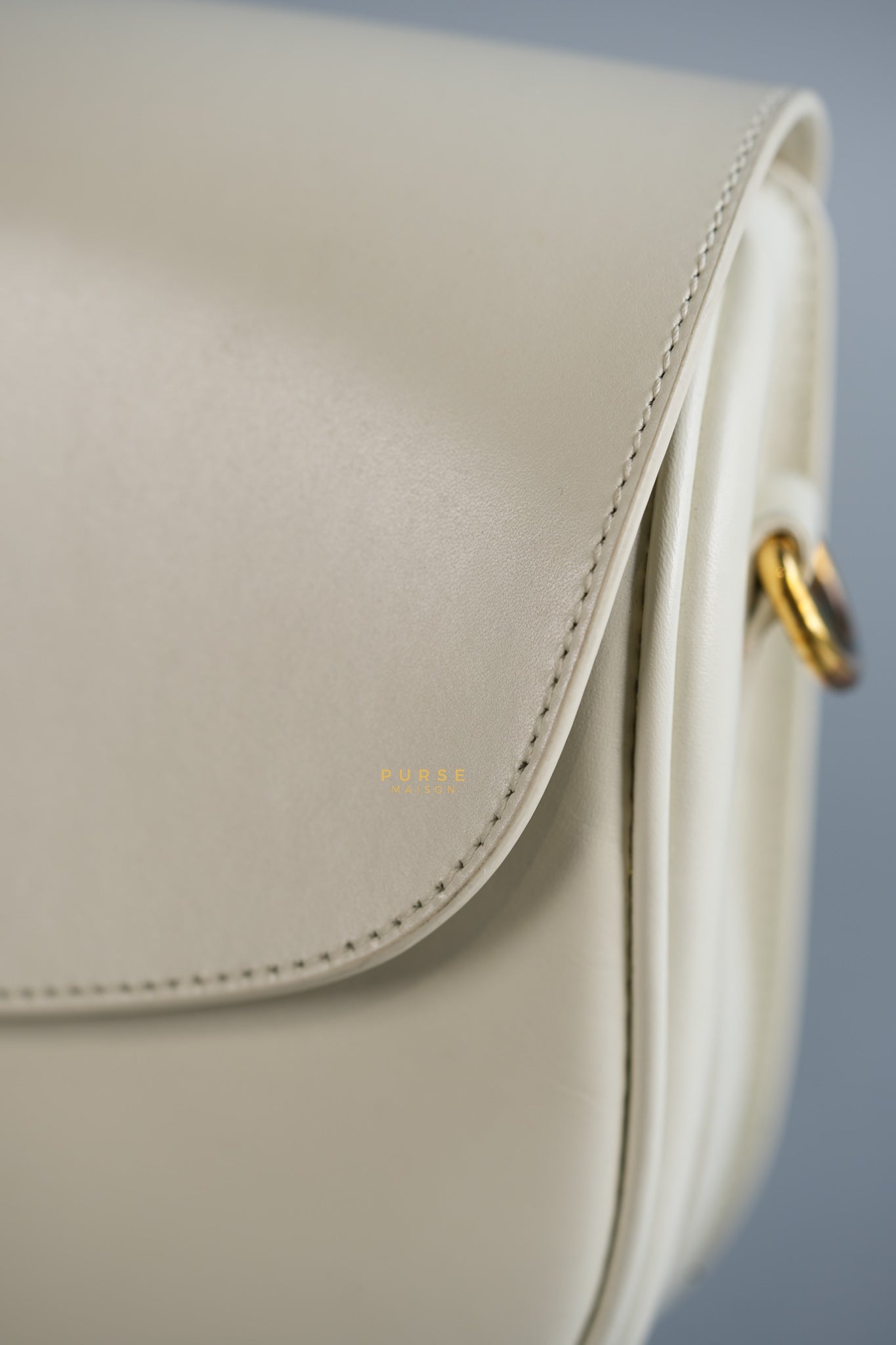 Bobby Medium Creme White Calfskin Bag | Purse Maison Luxury Bags Shop