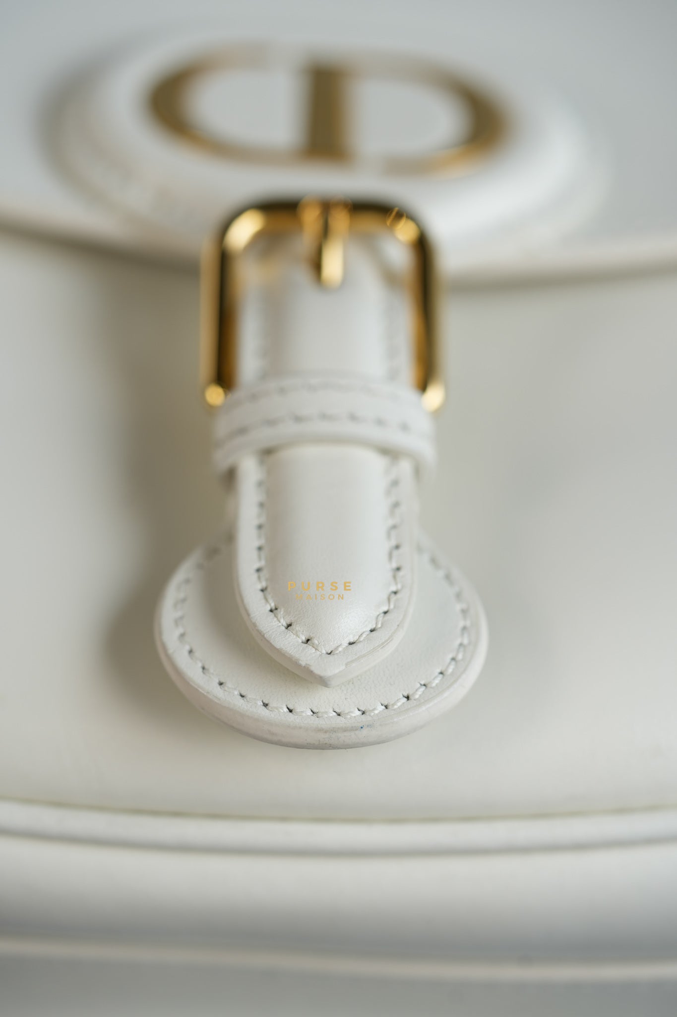 Bobby Medium Creme White Calfskin Bag | Purse Maison Luxury Bags Shop