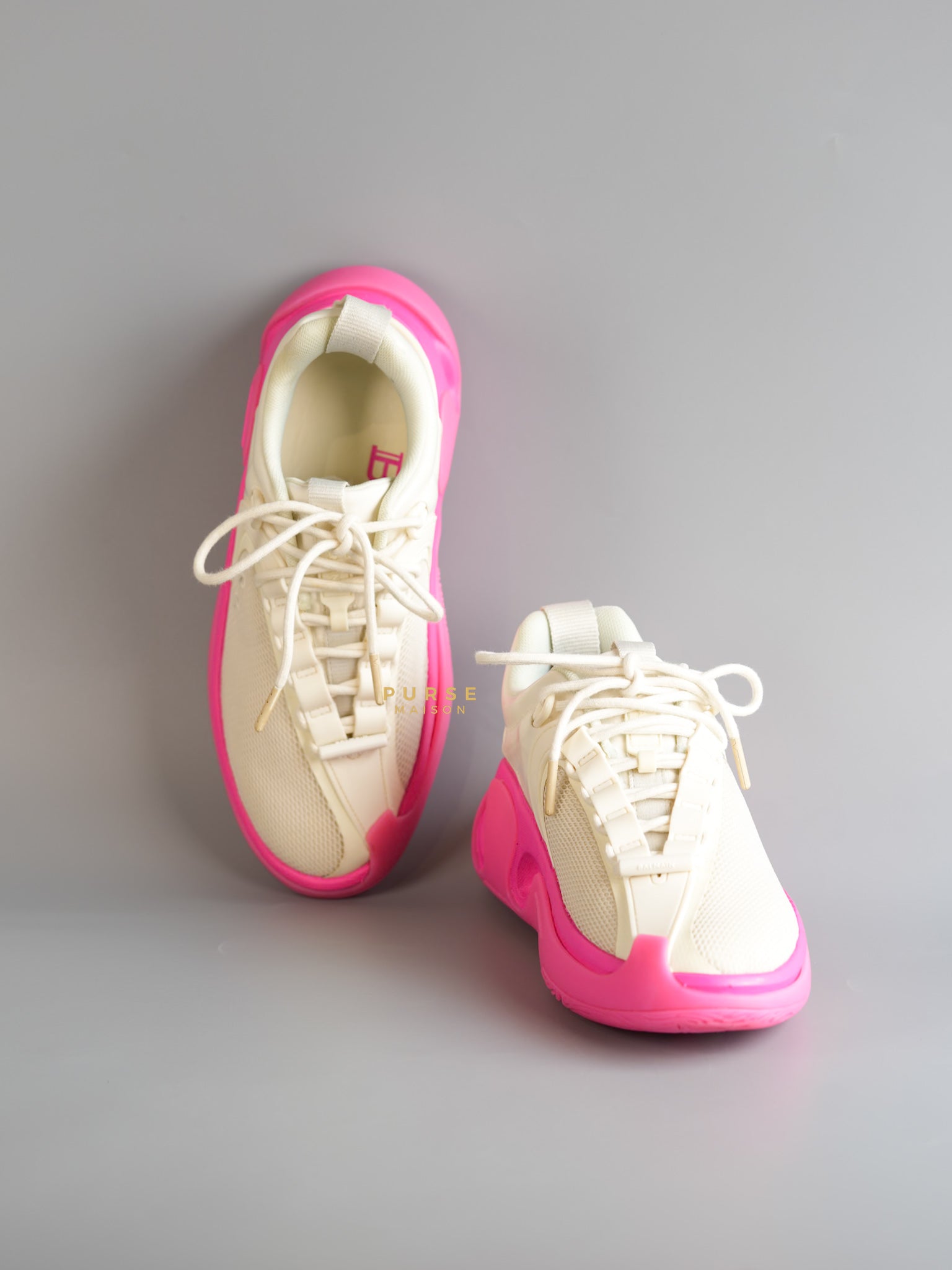 B-Runner Mesh-Panel Blanco/Rose Sneakers Size 37 (23cm)