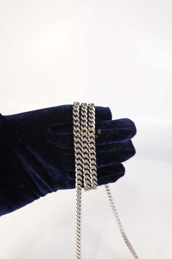 Super Mini Dionysus in Pink Grained Calfskin Leather Chain Bag